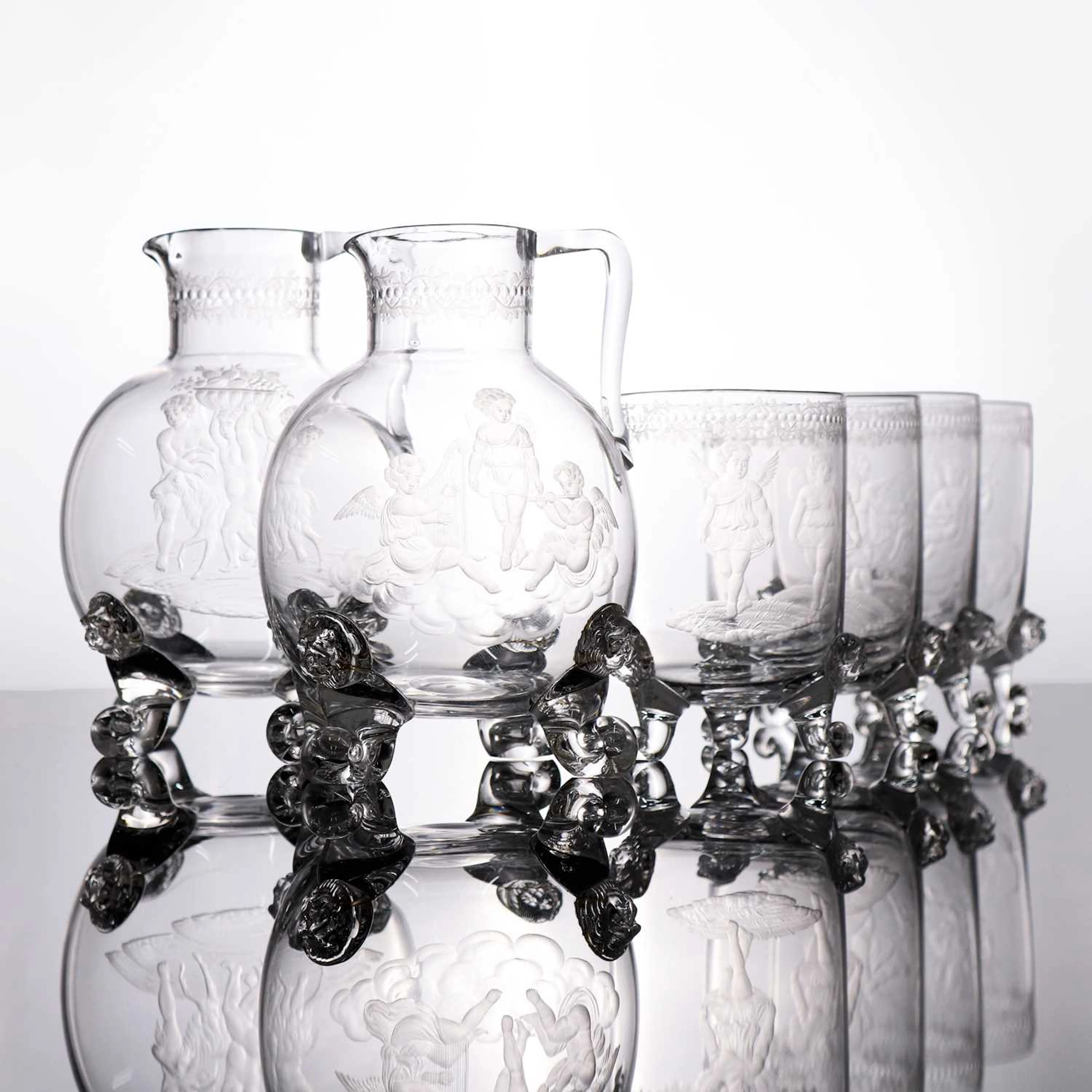Lot 43 - John Ford for Holyrood Flint Glassworks of