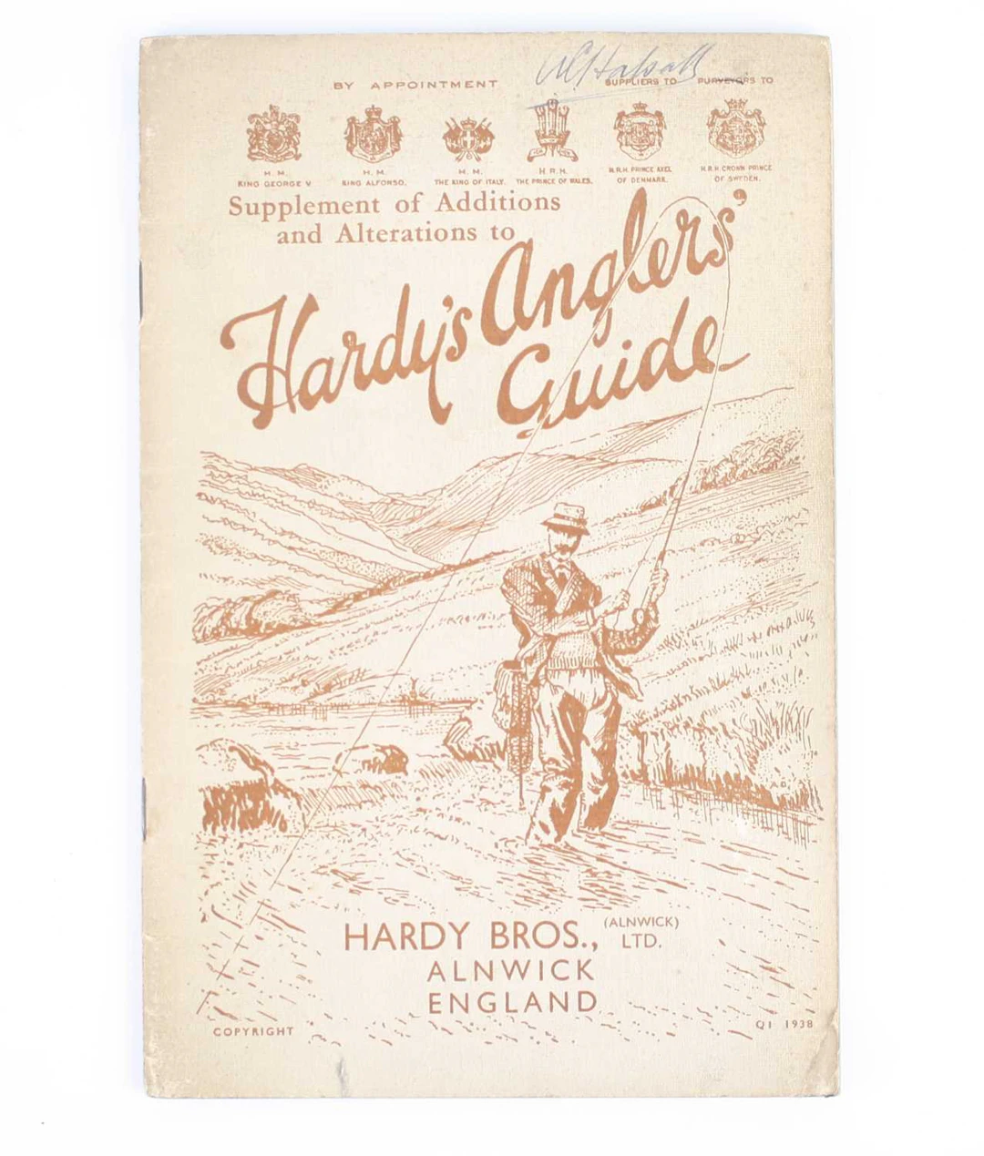 Lot 1337 - A Hardy's Angler's Guide, 1937 softcover