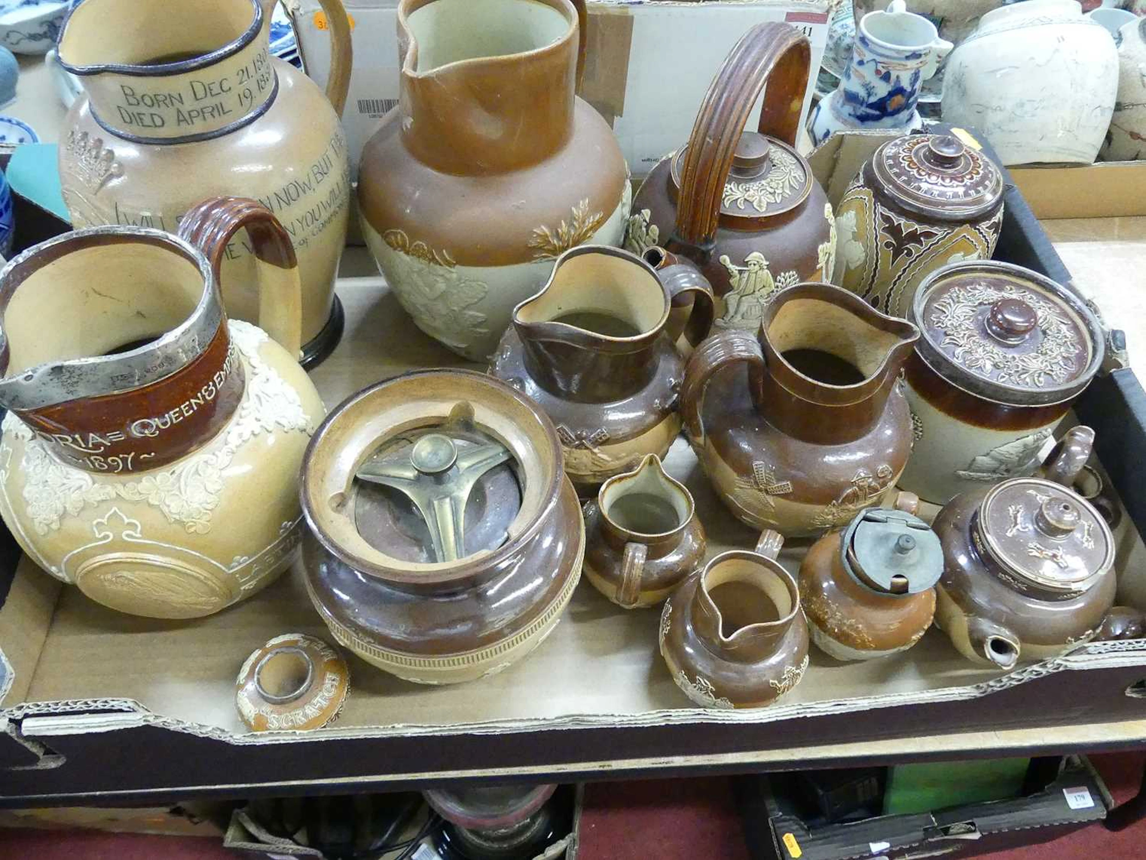 Lot 140 - A collection of Doulton stoneware, to