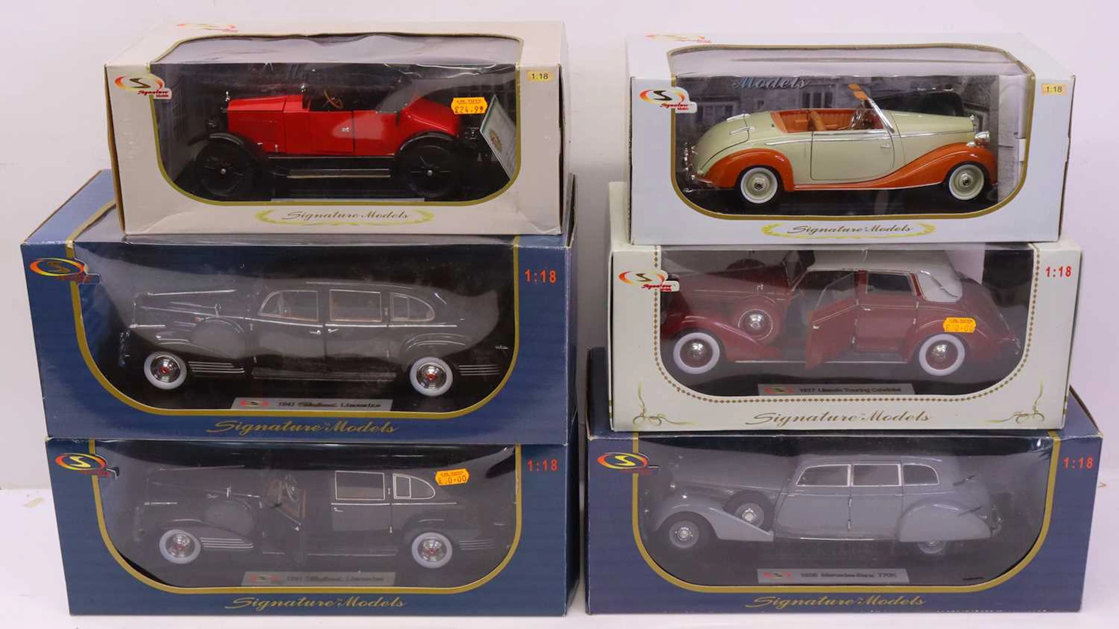 Lot 176 - Solido 1/18 scale group of 6 modern issue