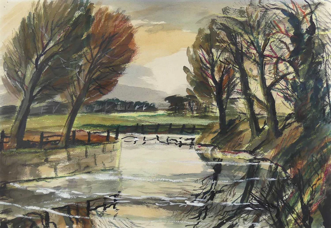 Lot 2 - Rowland Suddaby (1912-1972) - River Stour