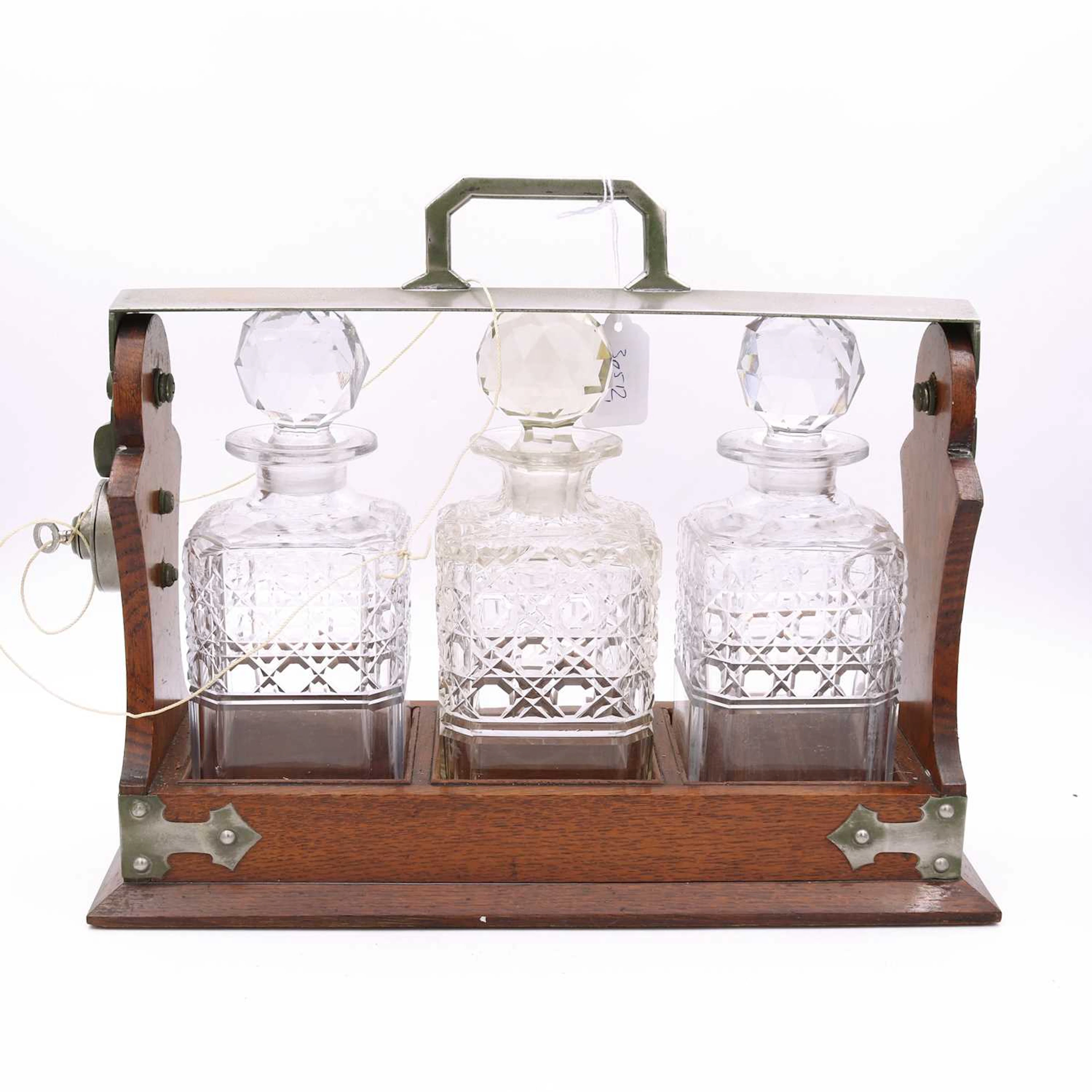 Lot 25 - An early 20th century metal mounted oak