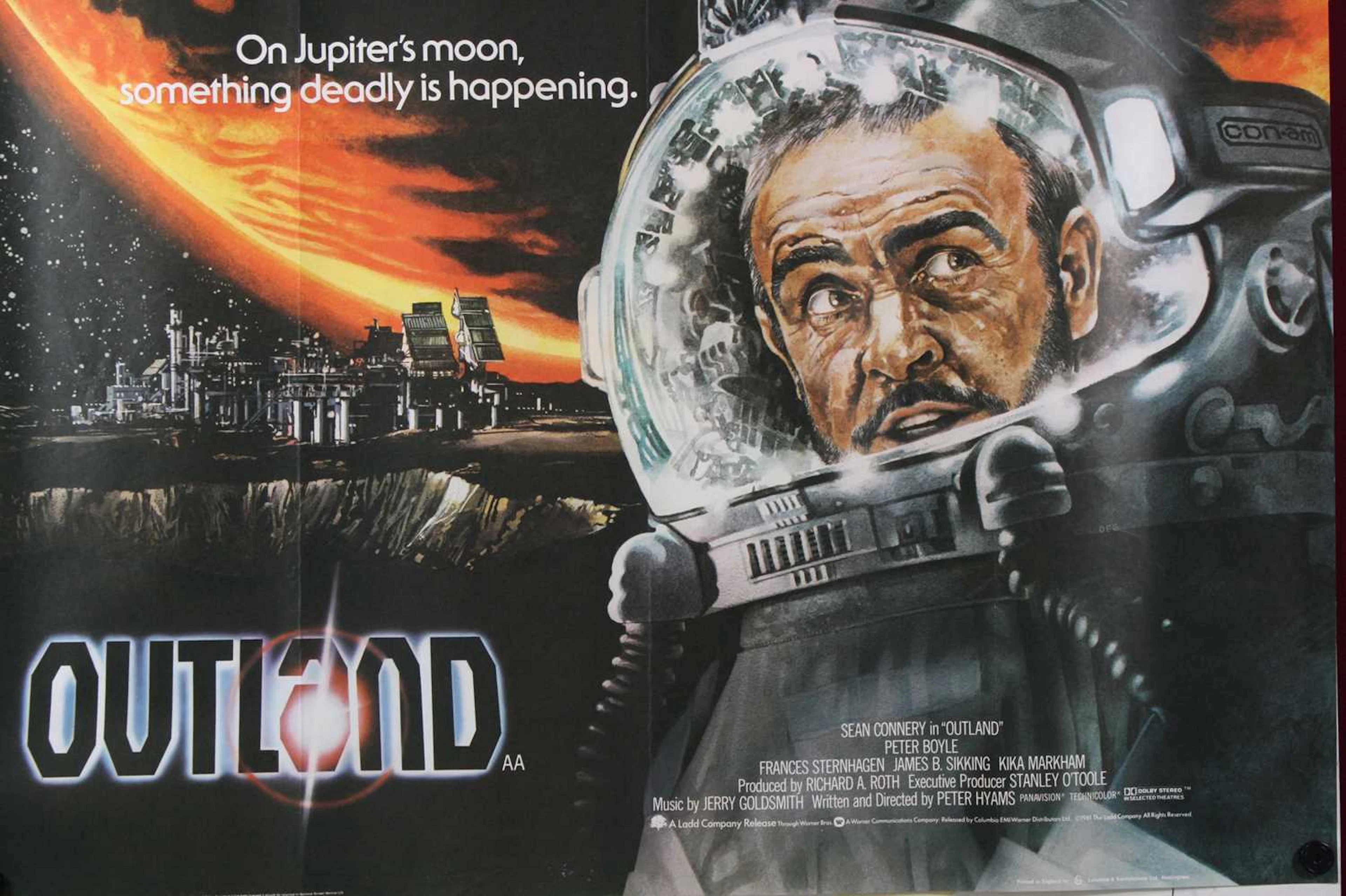 Outland, 1981, UK quad film poster, starring Sean