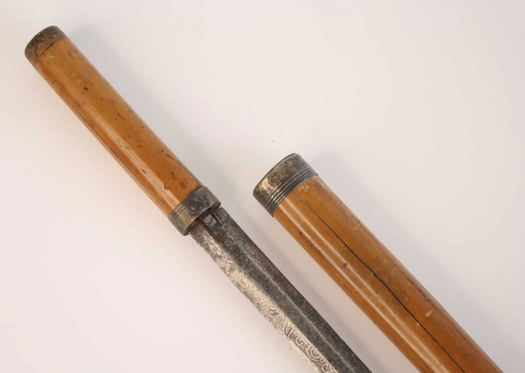 Lot 1226 - A late 19th century sword stick, having an