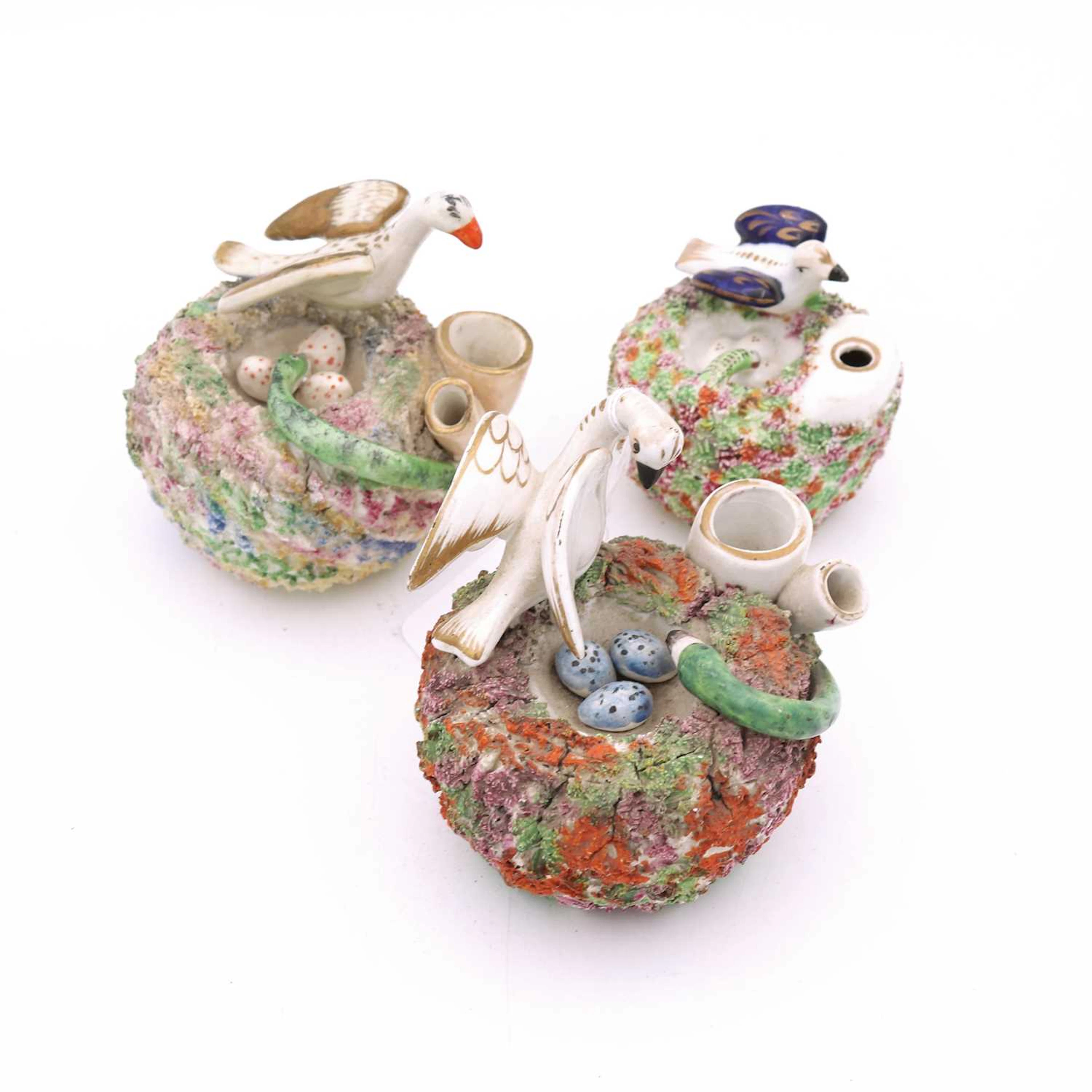 Lot 112 - A 19th-century Staffordshire pottery inkwell