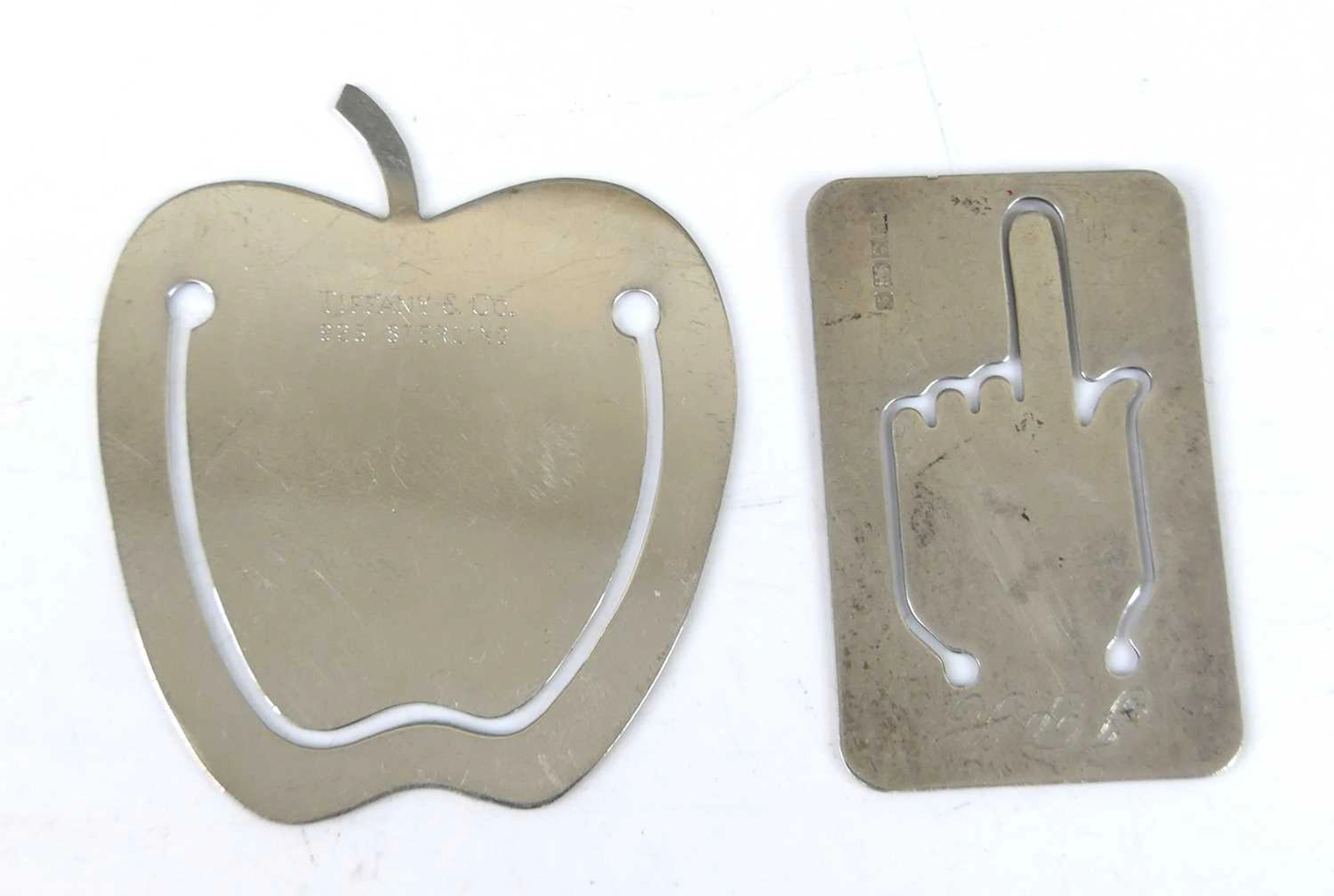 Lot 14 - A Tiffany & Co 'Apple' silver bookmark