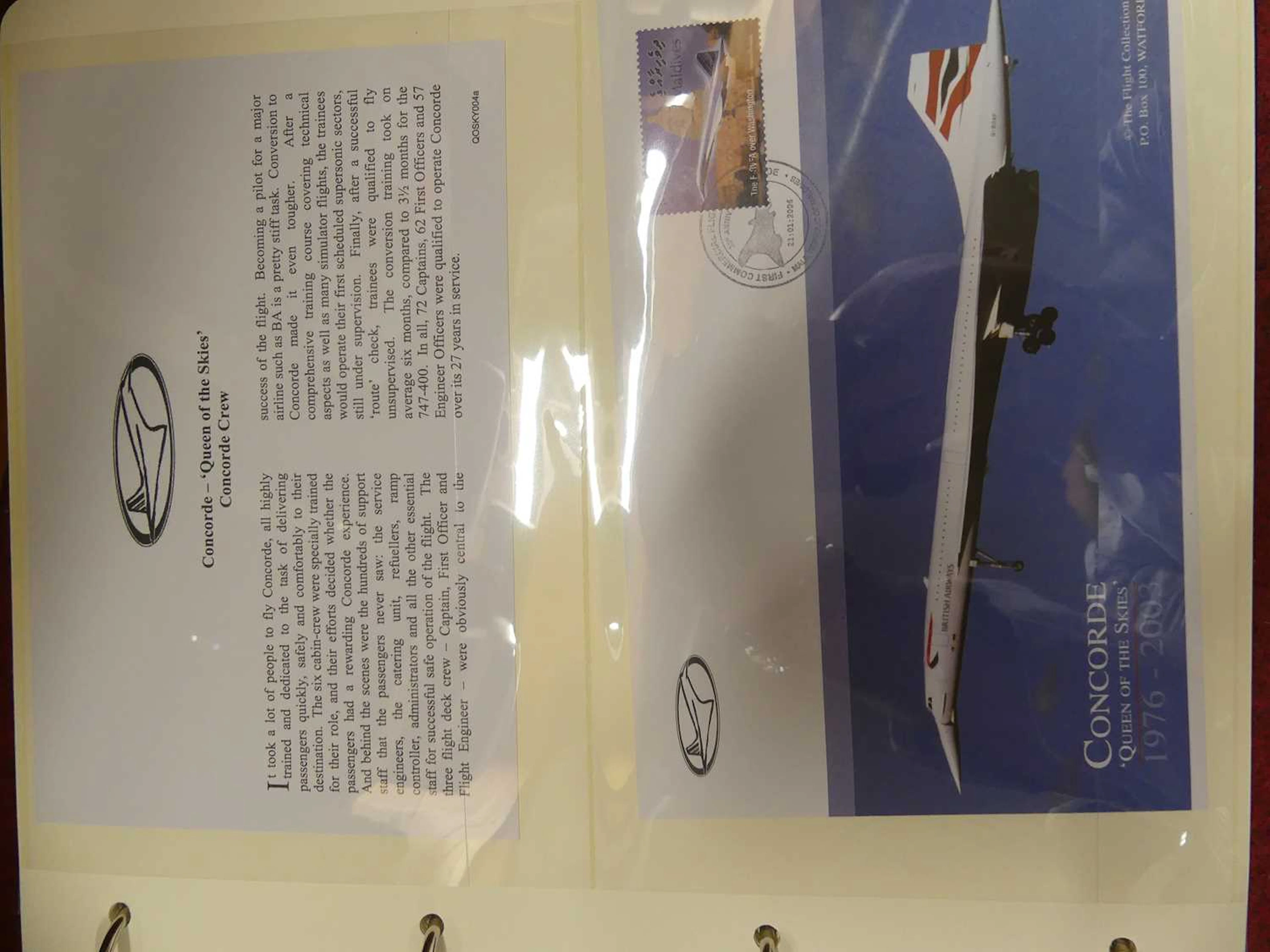 Lot 254 - A collection of Concorde first day covers