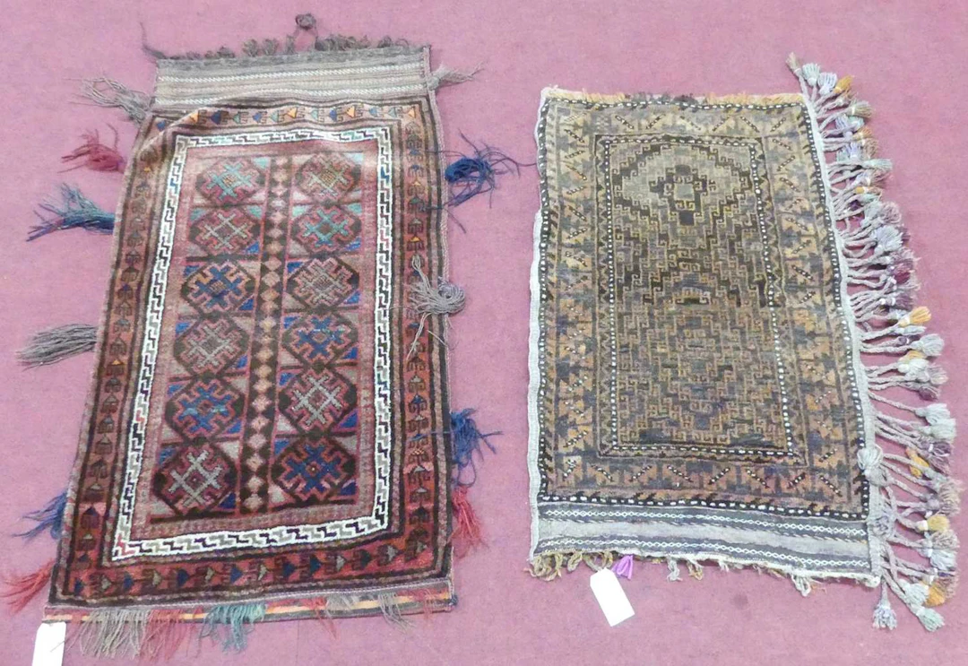 Lot 756 - A Turkish saddle bag and one other similar