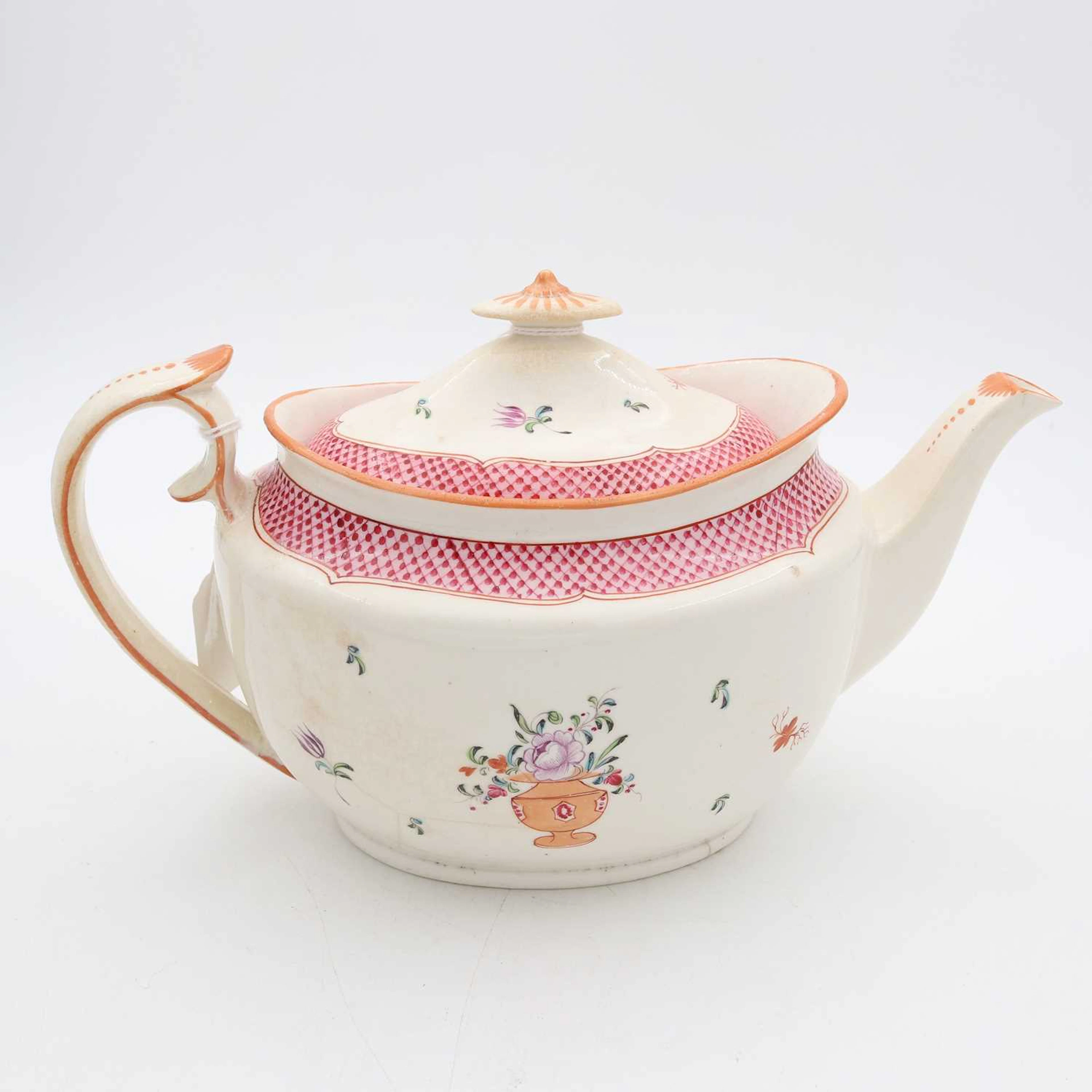 Lot 111 - A J & W Ridgeway teapot and cover, early