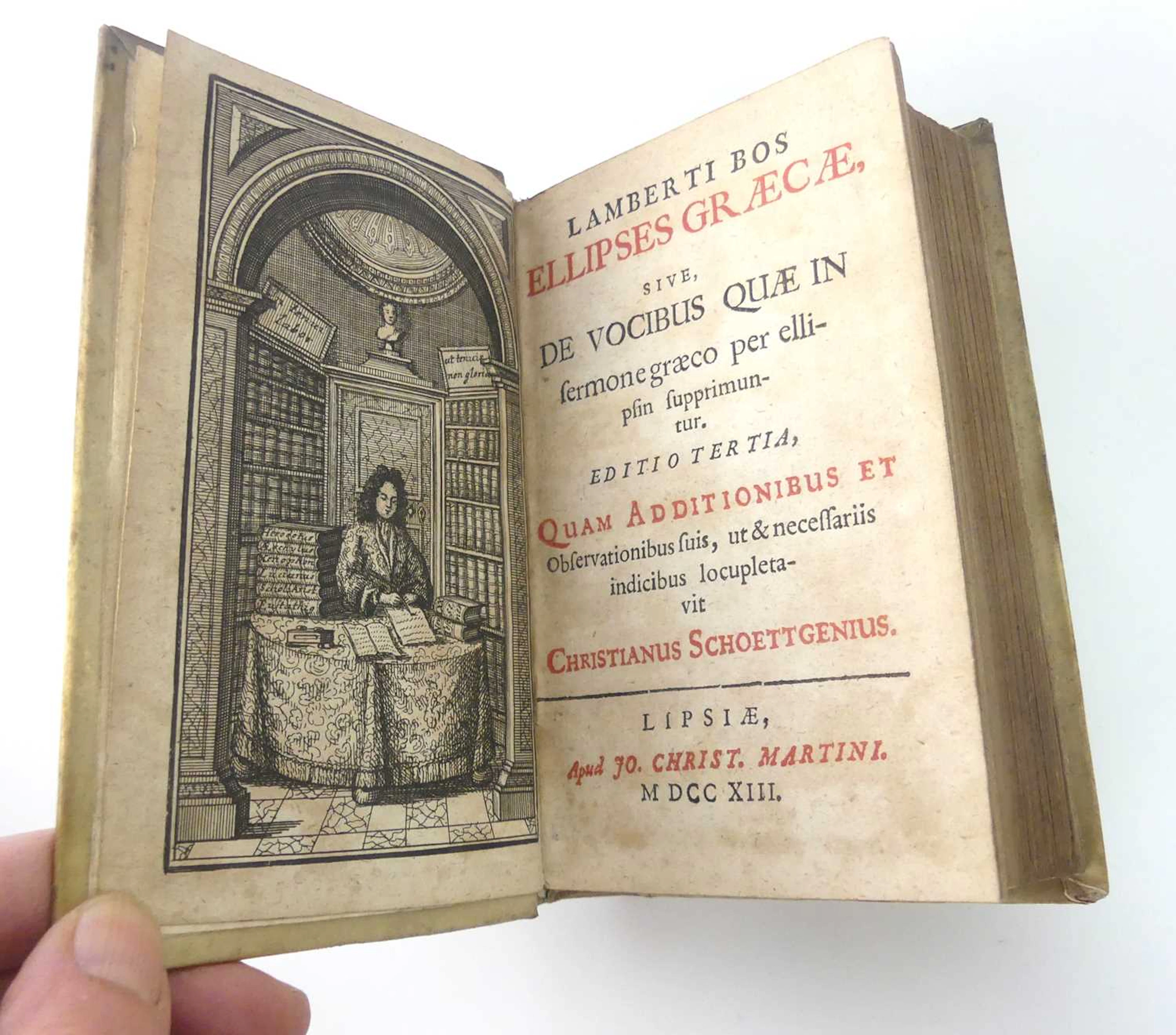 Lot 95 - CLASSICS: Bos, Lambert; Ellipses Graecae...