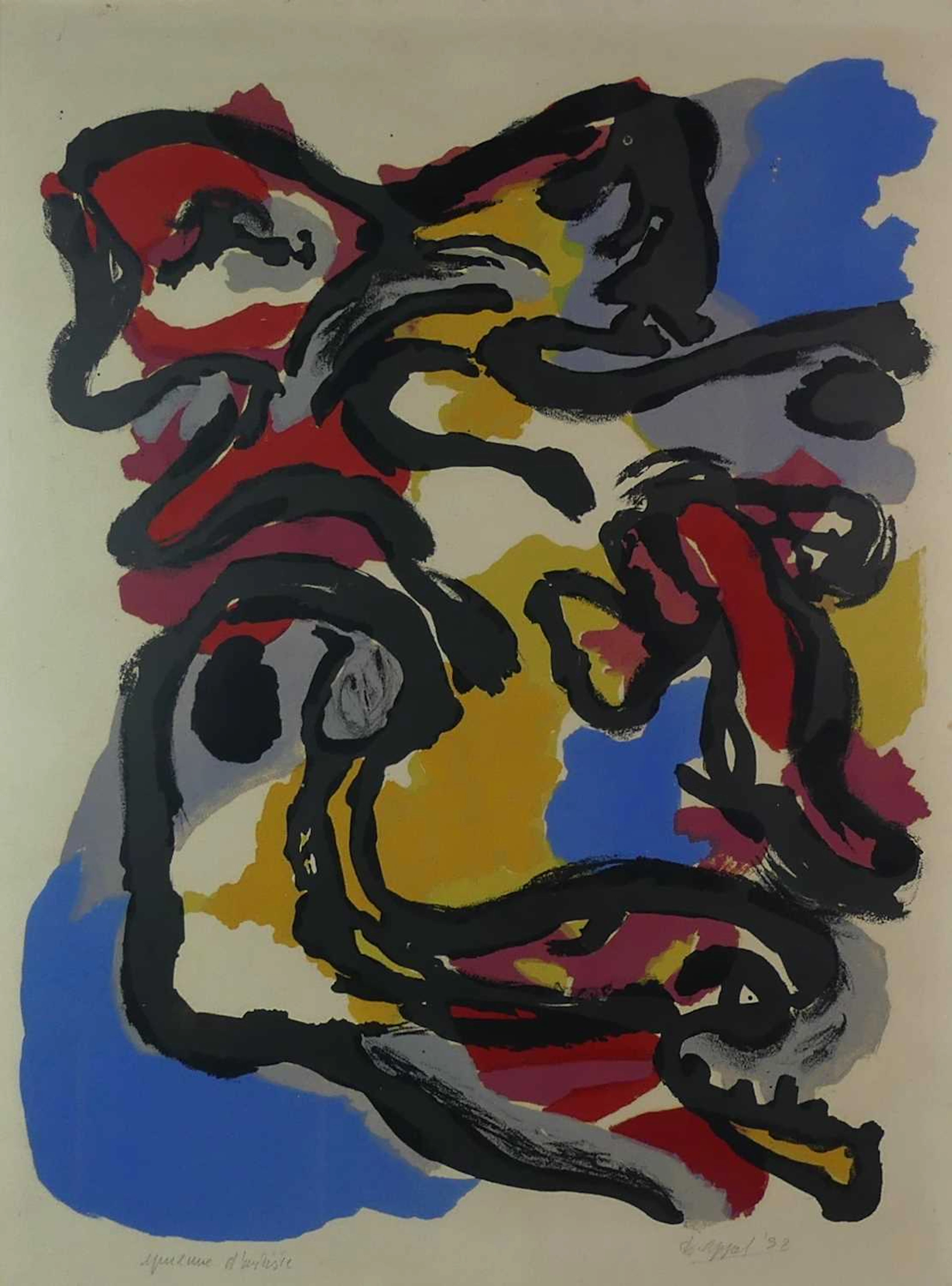 Lot 1233 - Karel Appel (Dutch 1921-2006) - Epreuve