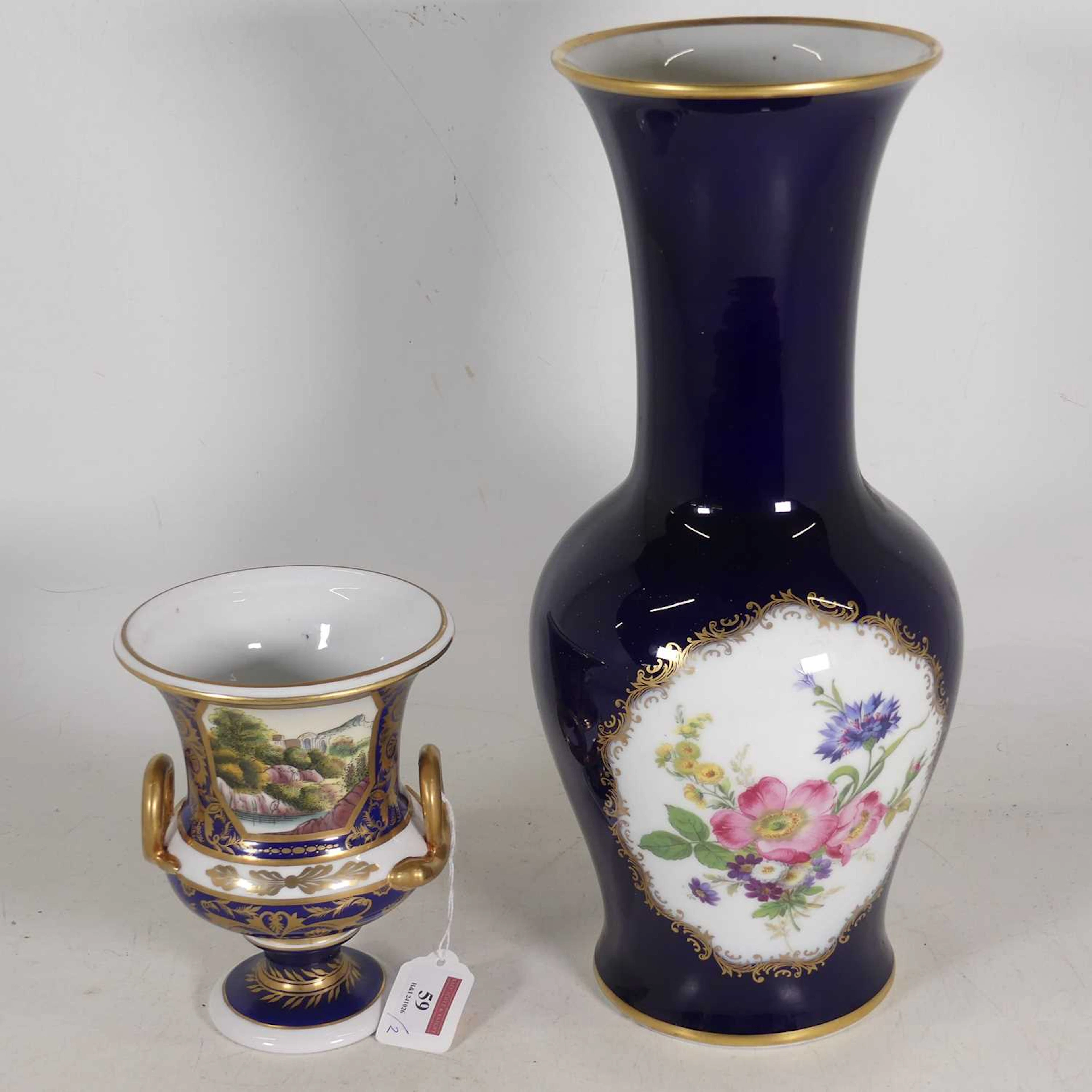 Lot 59 - A Schumann Arzberg porcelain vase of baluster