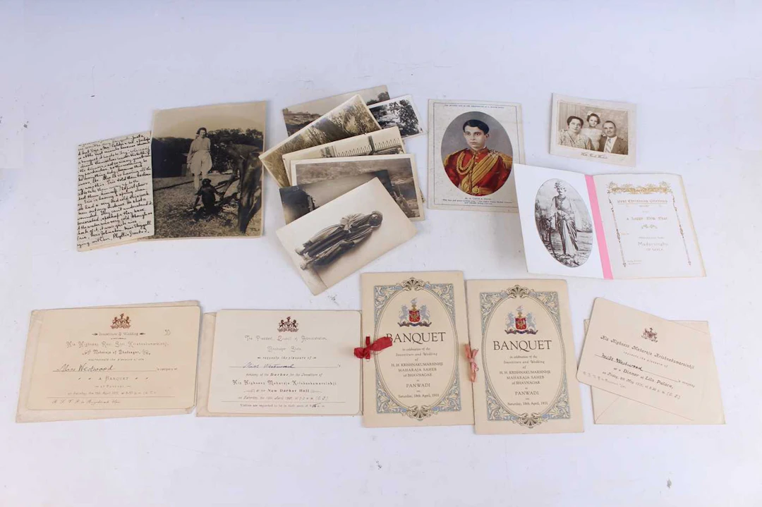 Lot 227 - A collection of Indian Raj ephemera relating