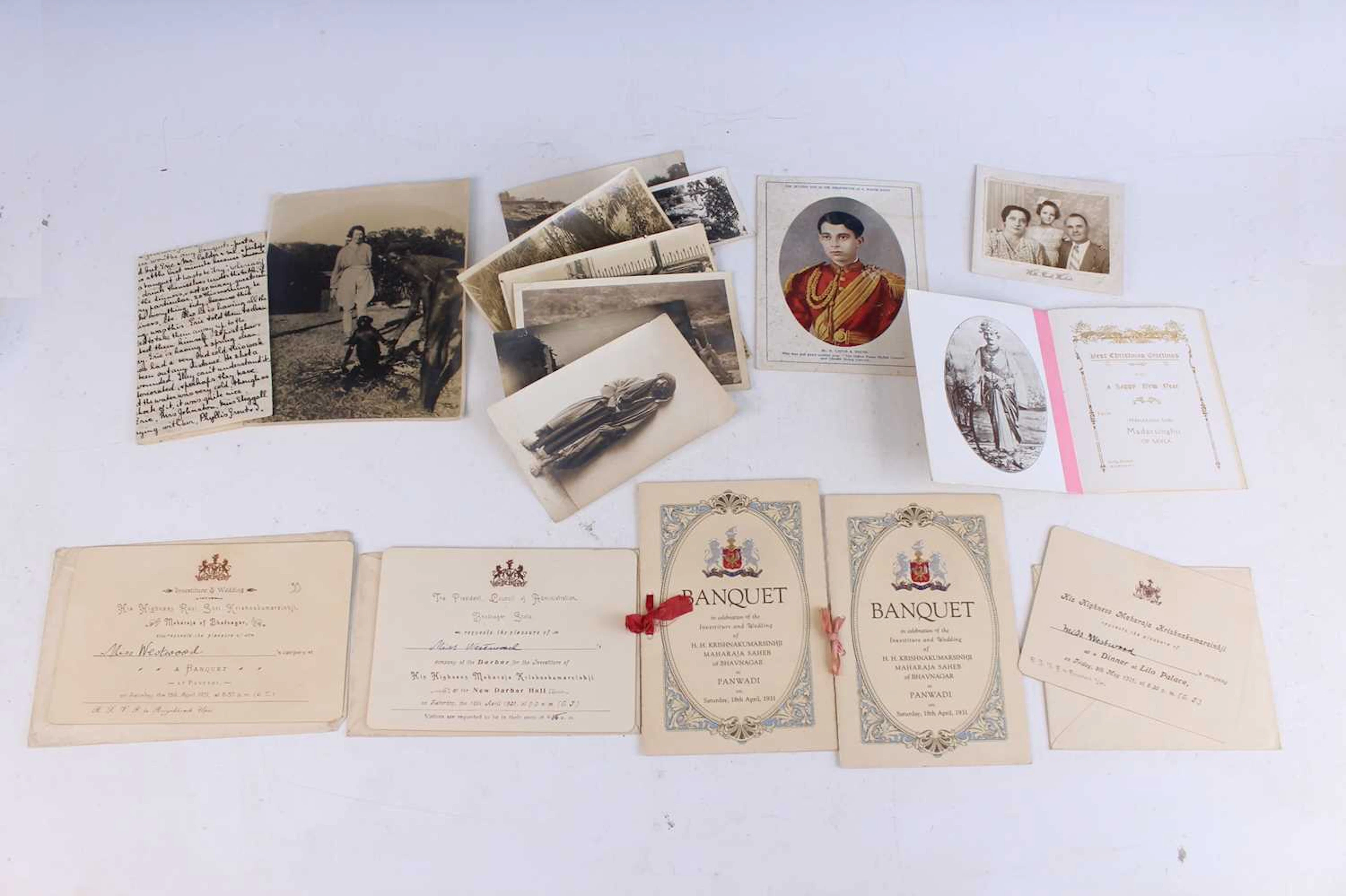 Lot 227 - A collection of Indian Raj ephemera relating