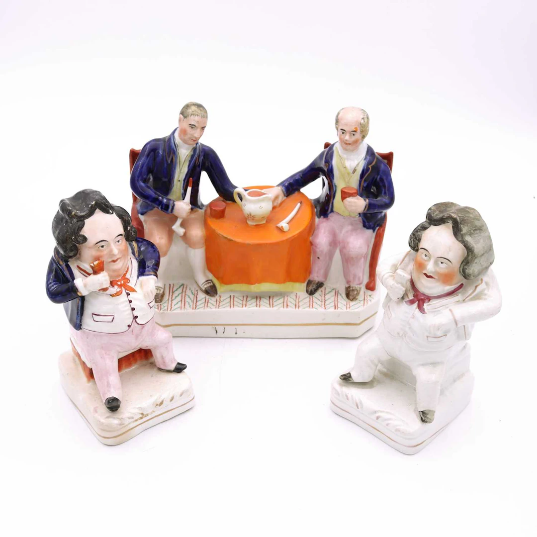 Lot 111 - A 19th-century Staffordshire figure group