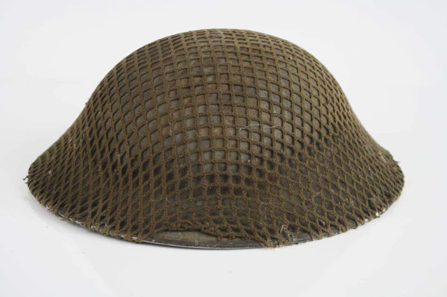 Lot 1093 - A World War II steel Brodie helmet, having
