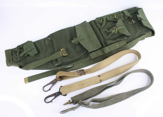 Lot 1213 - A post war Bren gun barrel bag, dated 1953