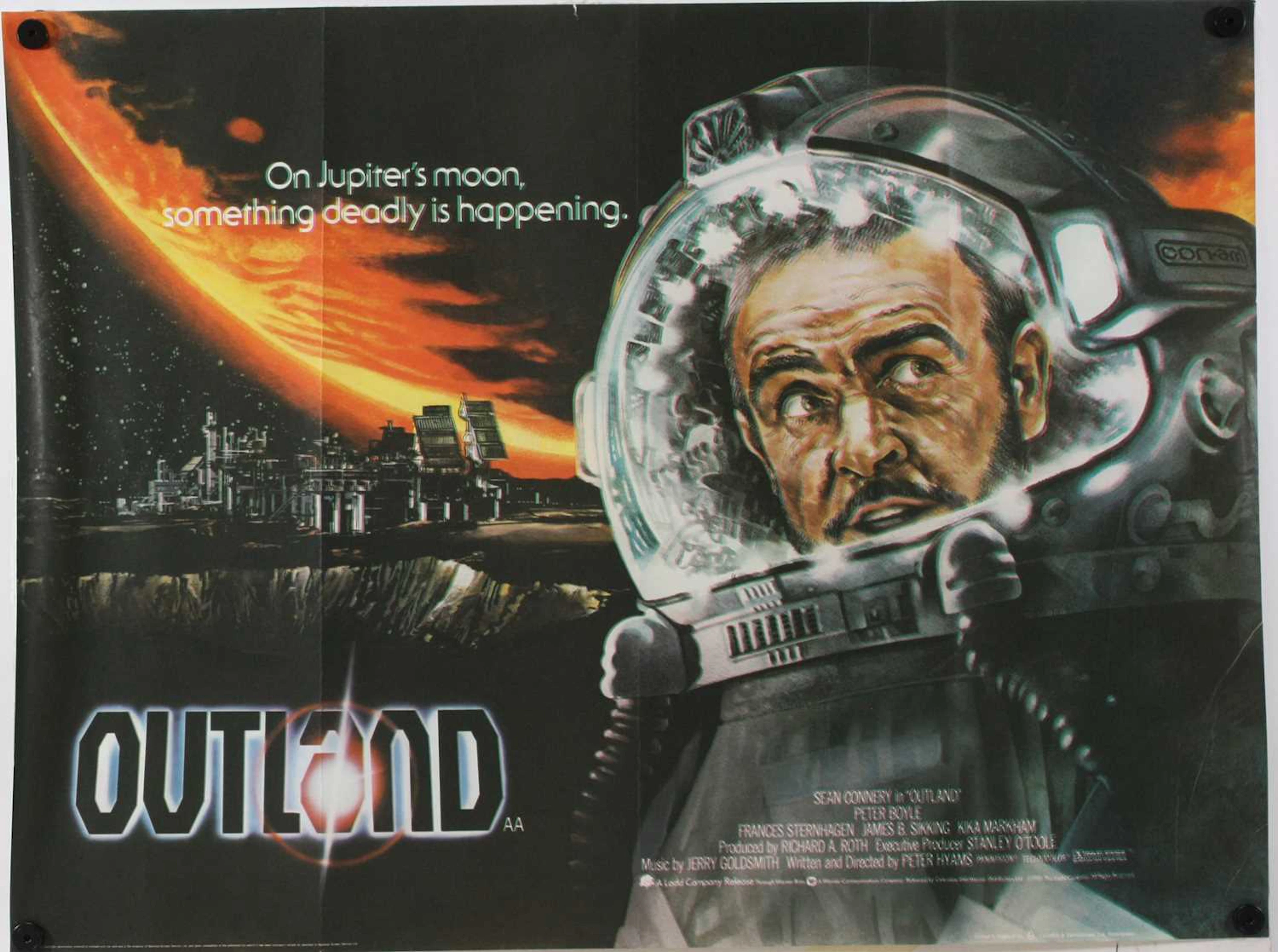 Lot 1058 - Outland, 1981, UK quad film poster