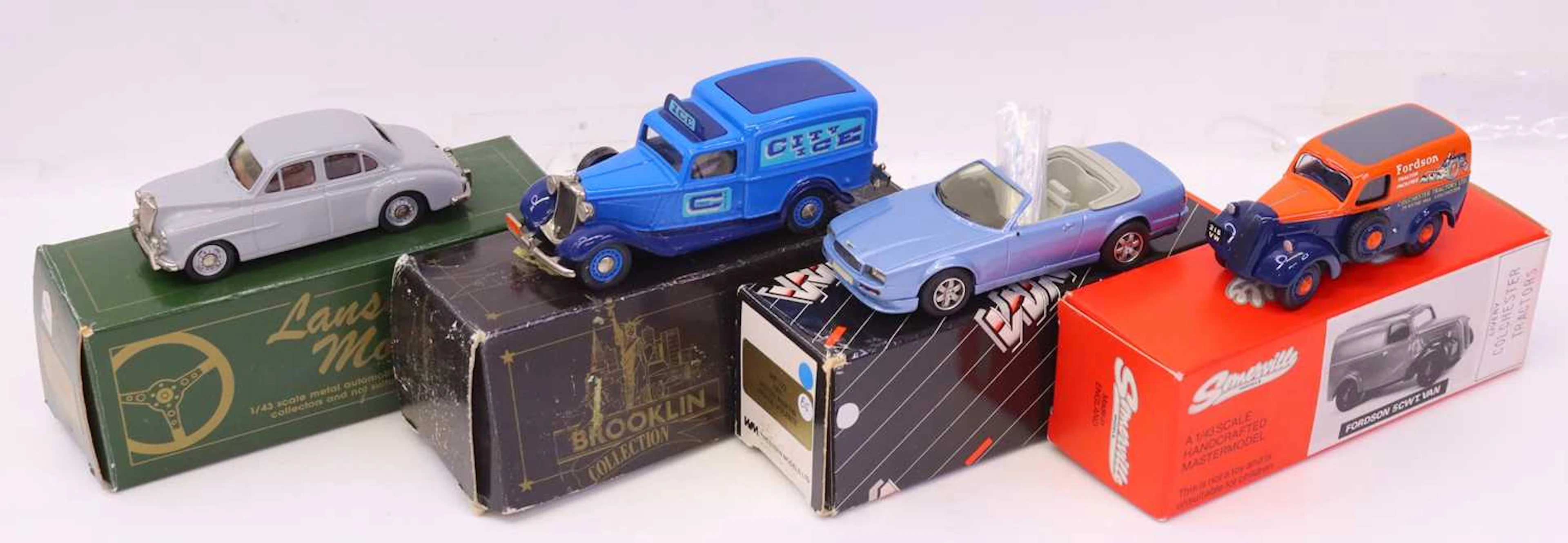Lot 495 - A collection of 1/43 scale white metal