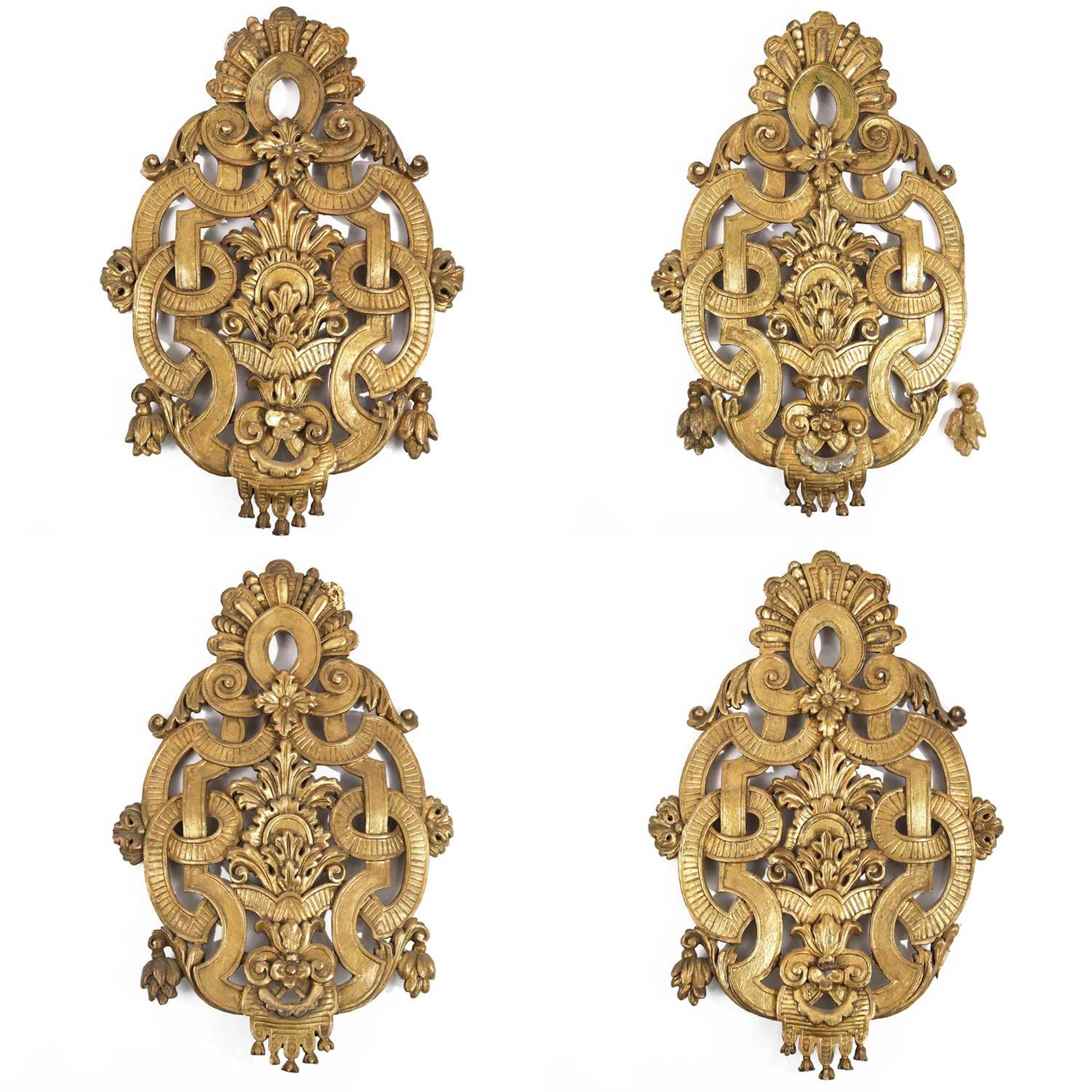 Lot 138 - A set of four 18th century Baroque