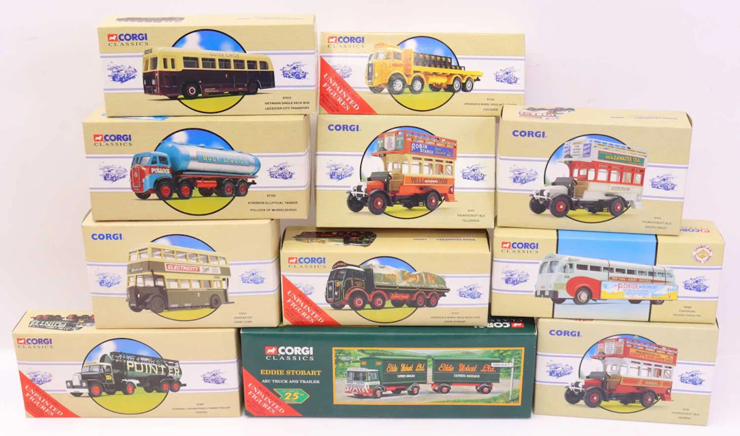 Lot 375 - One box containing various Corgi Classics
