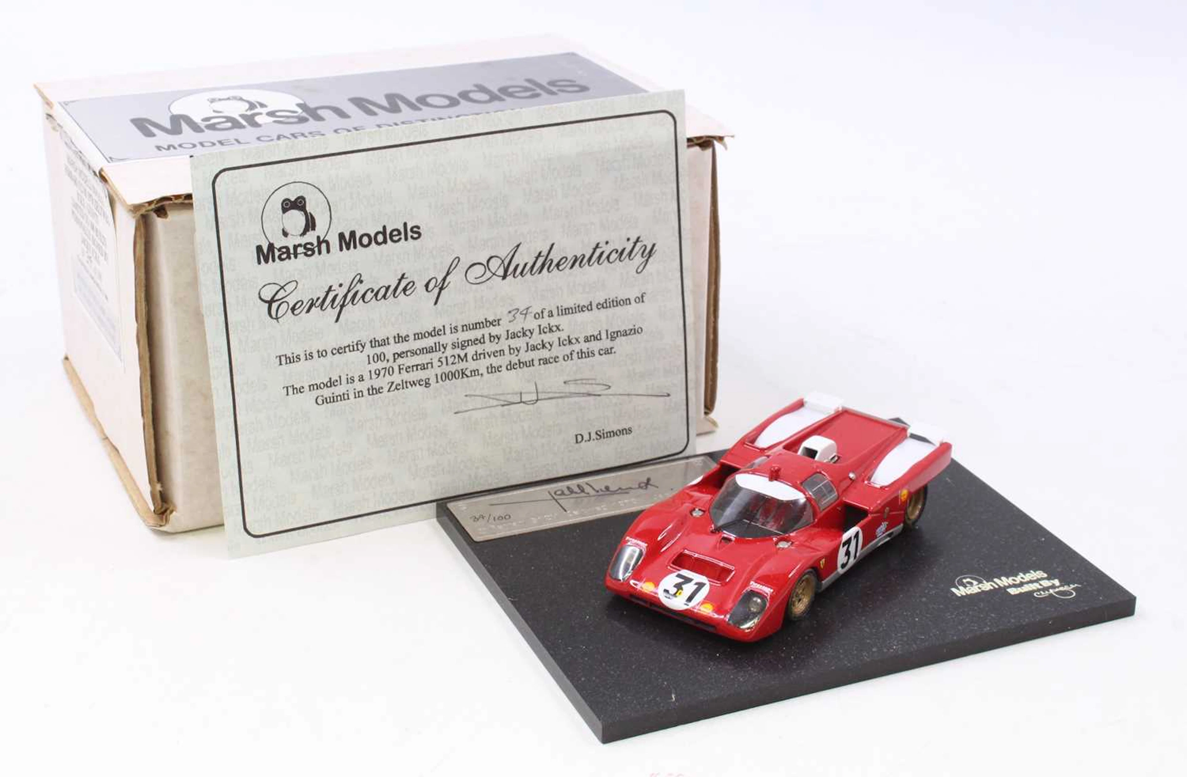 Lot 751 - A Marsh Models 1/43 scale factory hand built