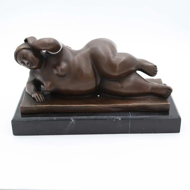 Lot 57 - After Fernando Botero, Curvy Female Nude