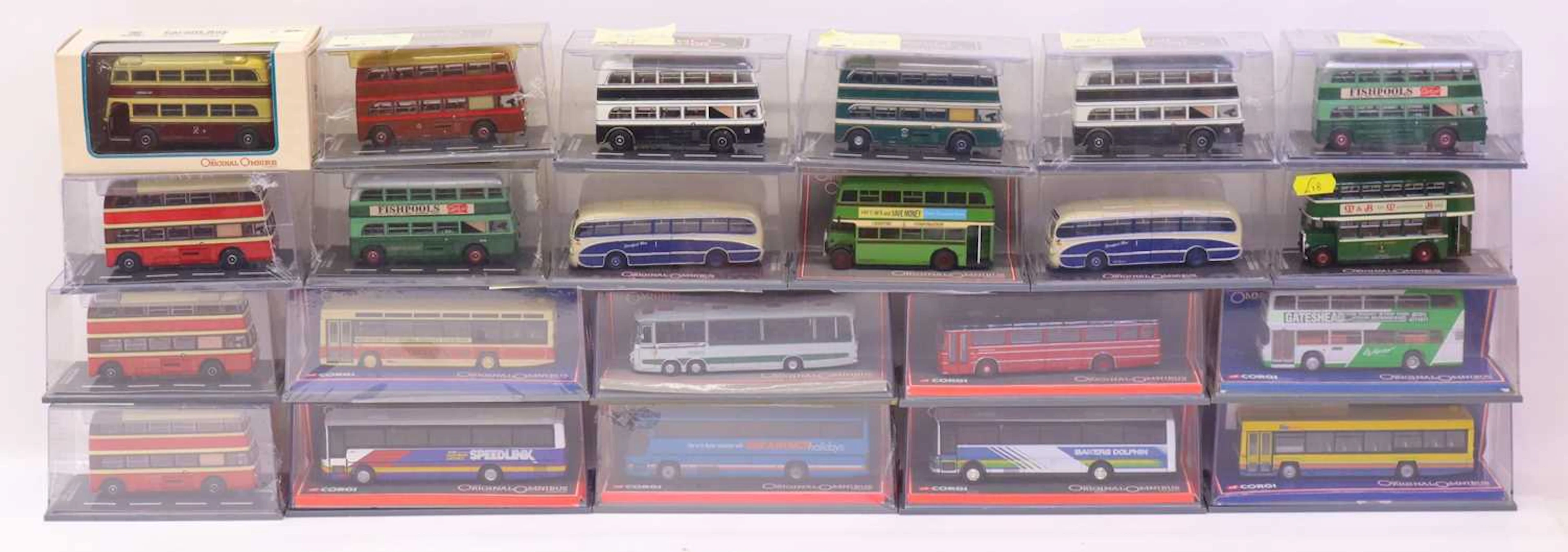 Lot 247 - 22 boxed Corgi Original Omnibus 1/76th scale