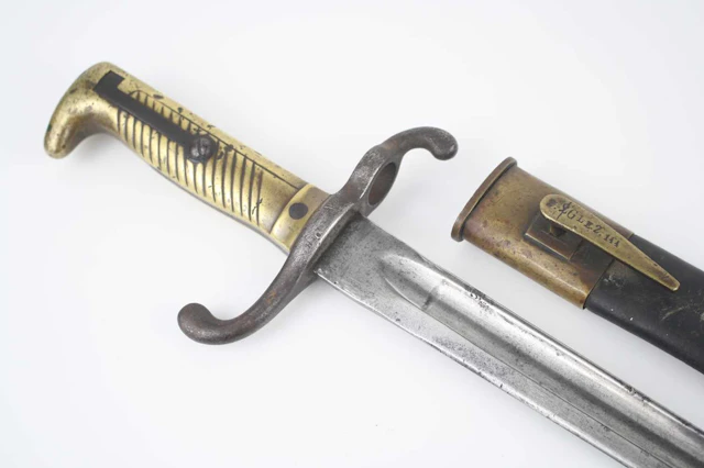 Lot 1002 - An Imperial German 1871 pattern bayonet