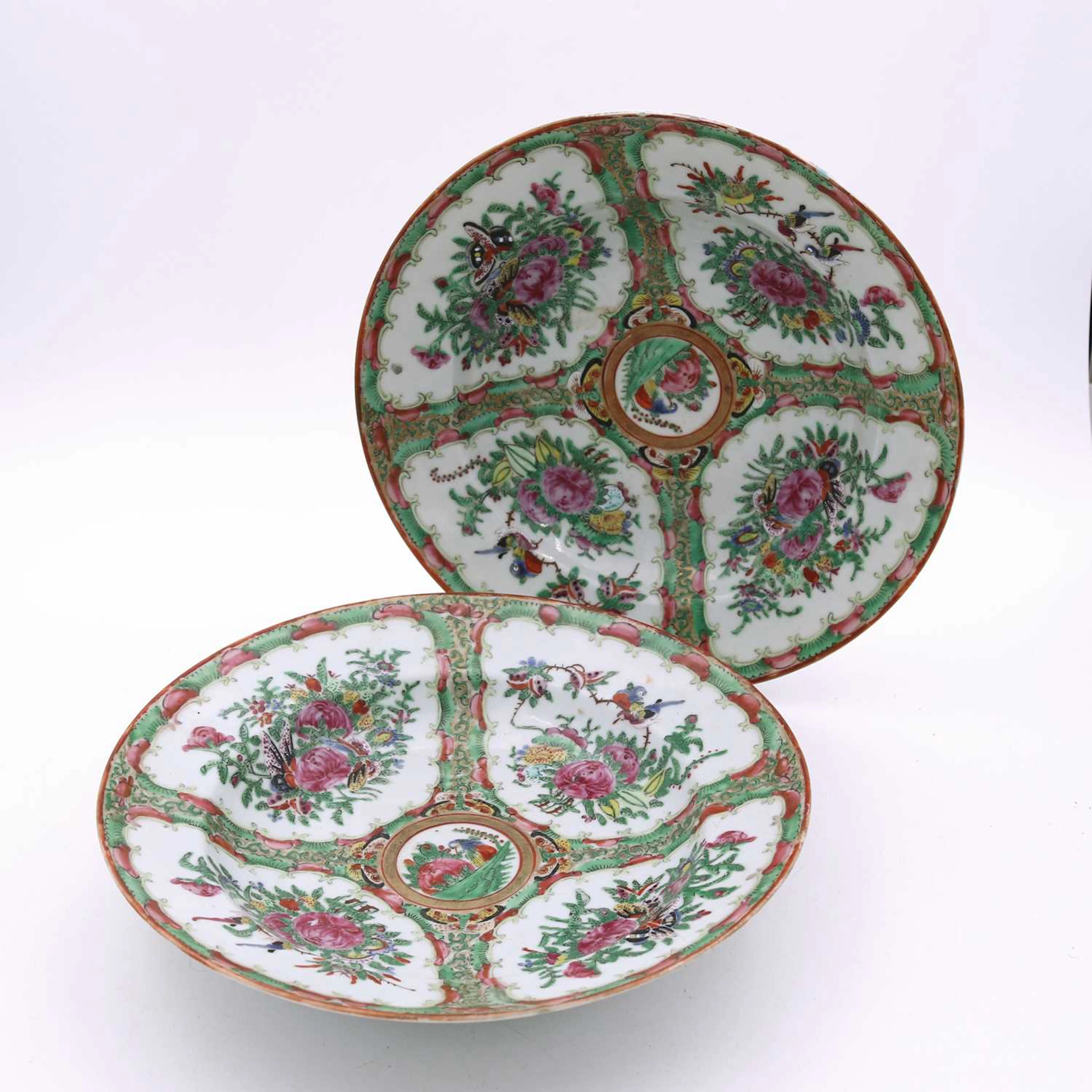 Lot 90 - A pair of 19th century Canton porcelain soup