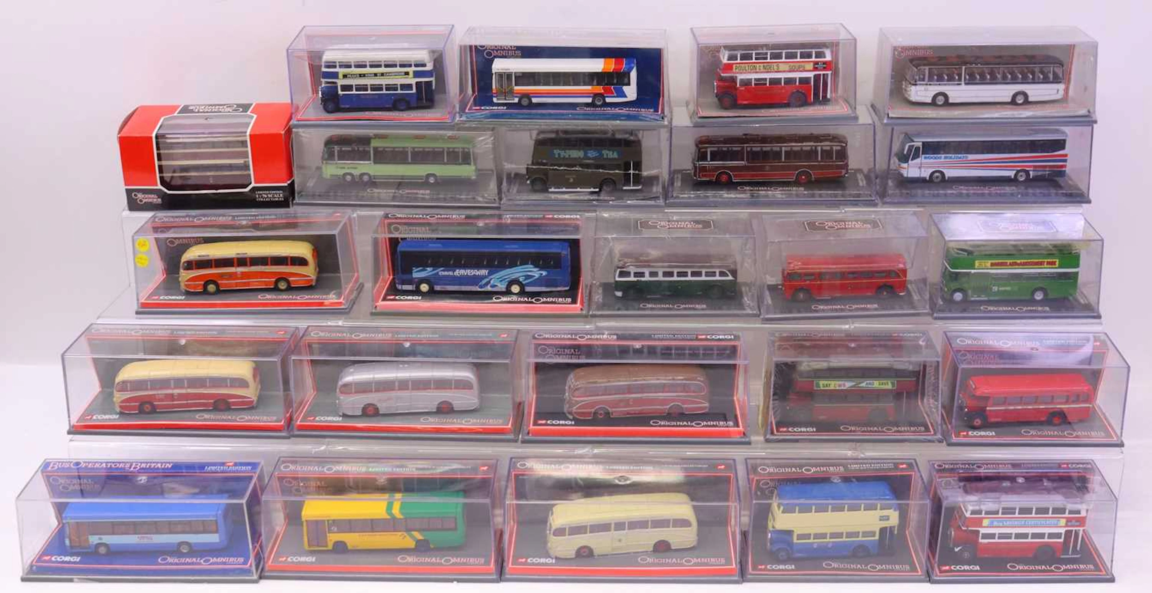 Lot 248 - 24 boxed Corgi Original Omnibus 1/76th scale