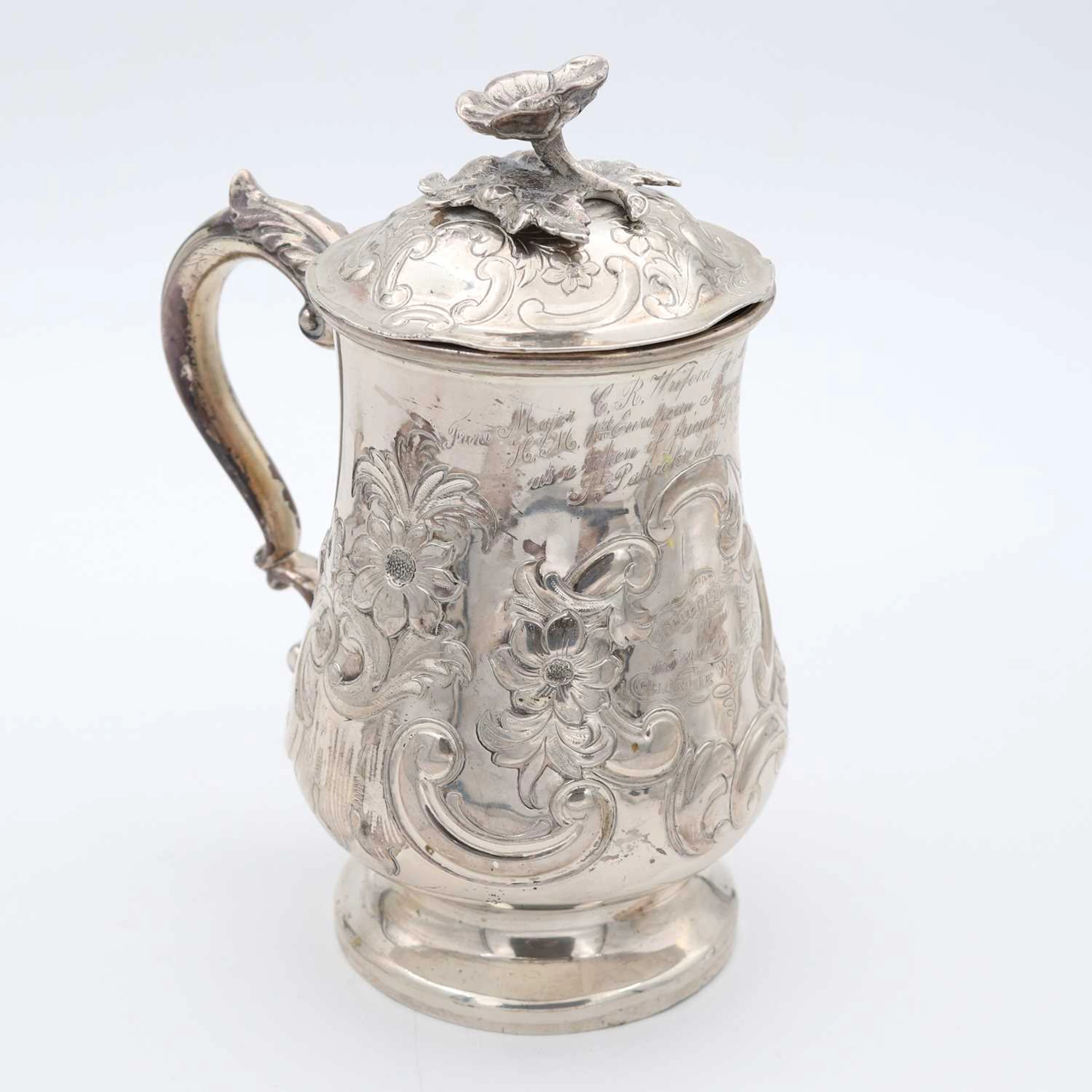Lot 1104 - A Victorian Indian Colonial silver pedestal