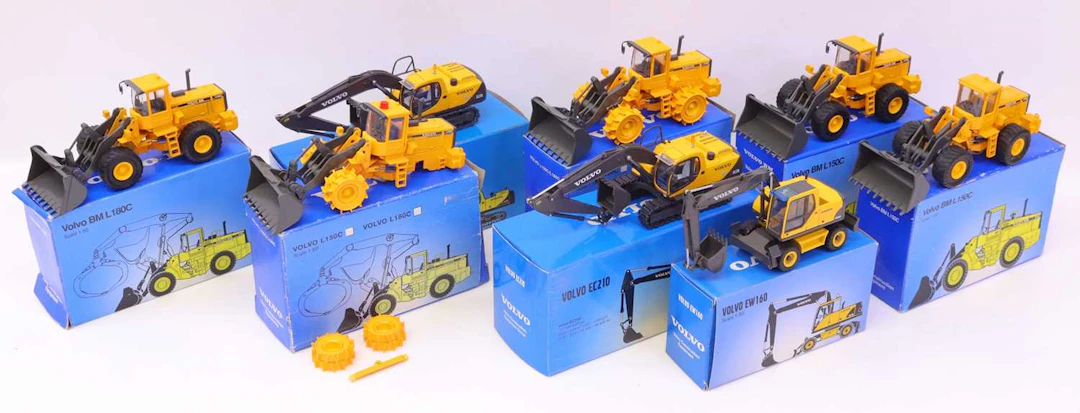 Lot 471 - A collection of eight Volvo 1/50 scale