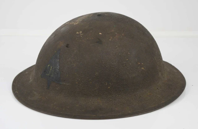 Lot 1074 - An American M1917 Brodie pattern helmet