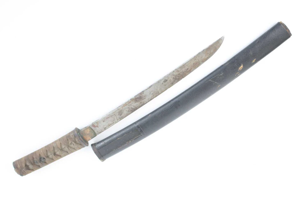 Lot 1078 - A Japanese Gendaito Wakizashi, the 31cm