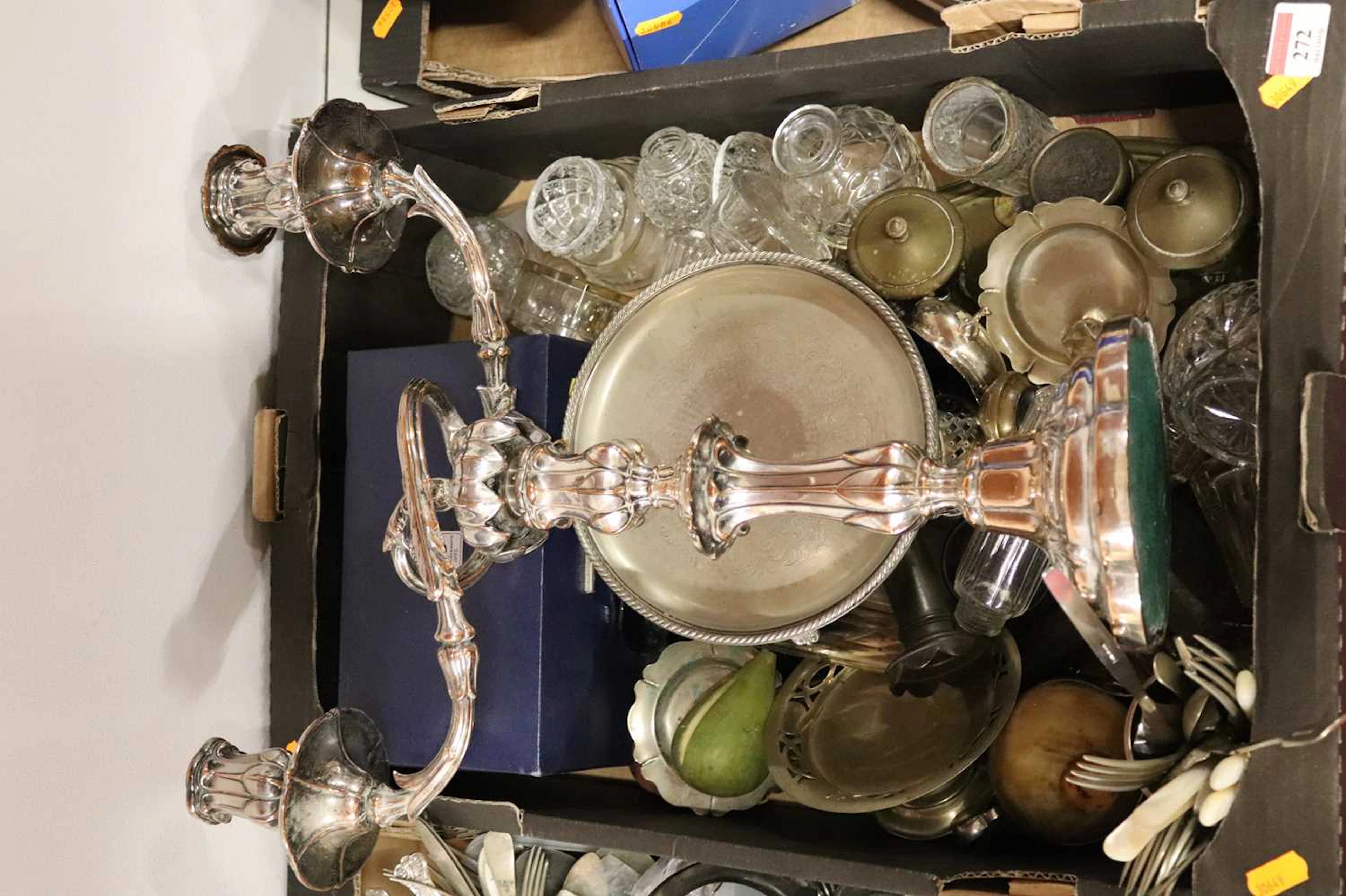 Lot 272 - A collection of silver-plate and metalware