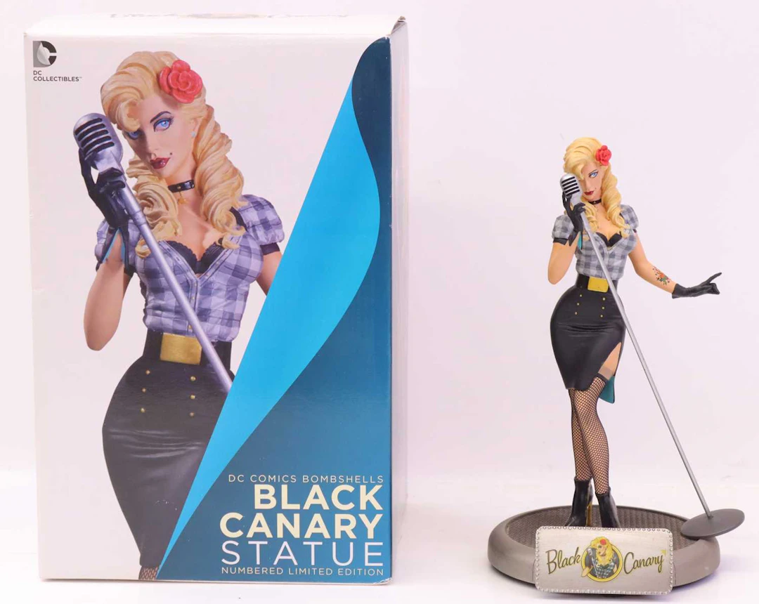 Lot 610 - DC Comic Bombshells Black Canary Figurine