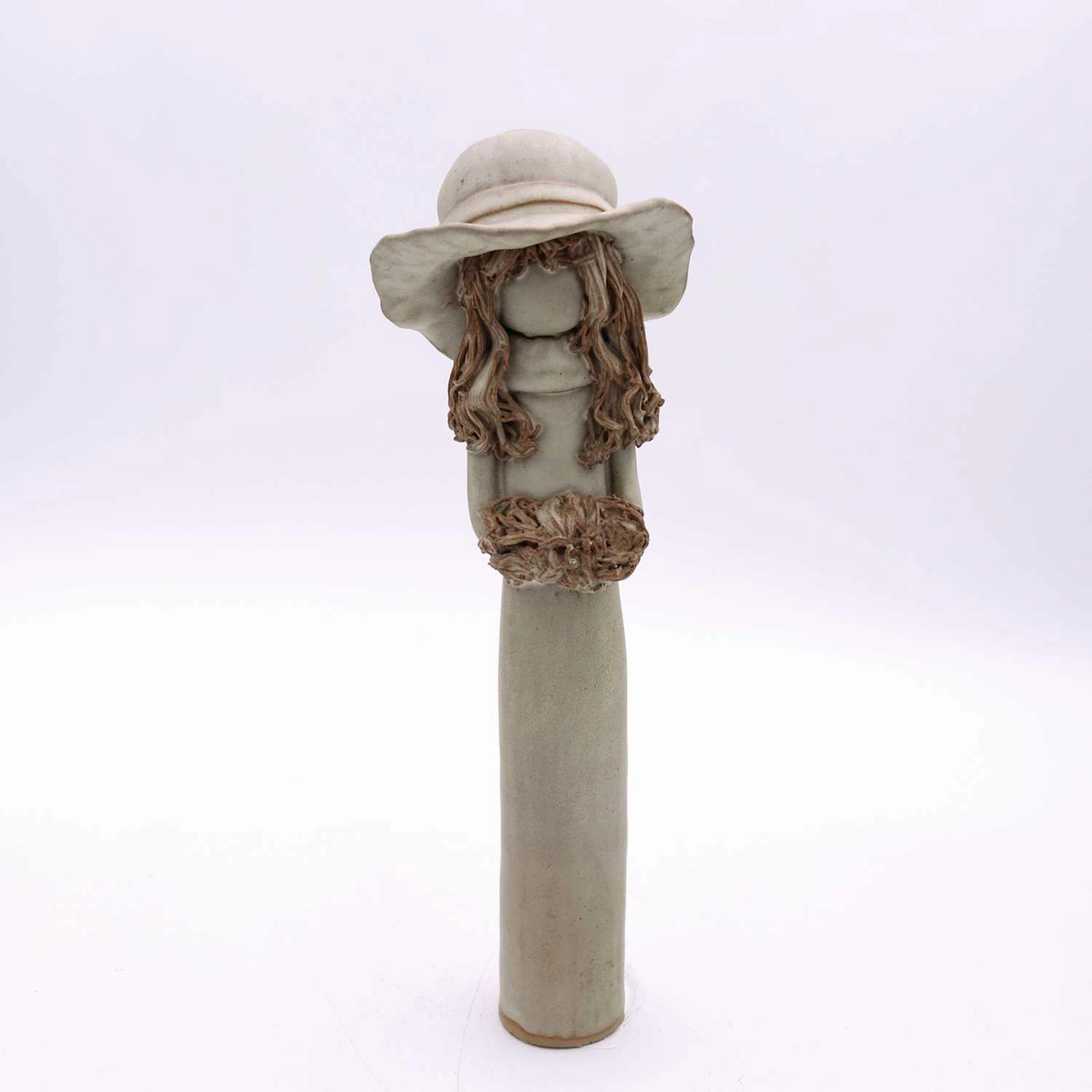 Lot 98 - A Bernard Rooke - stoneware figure of a girl