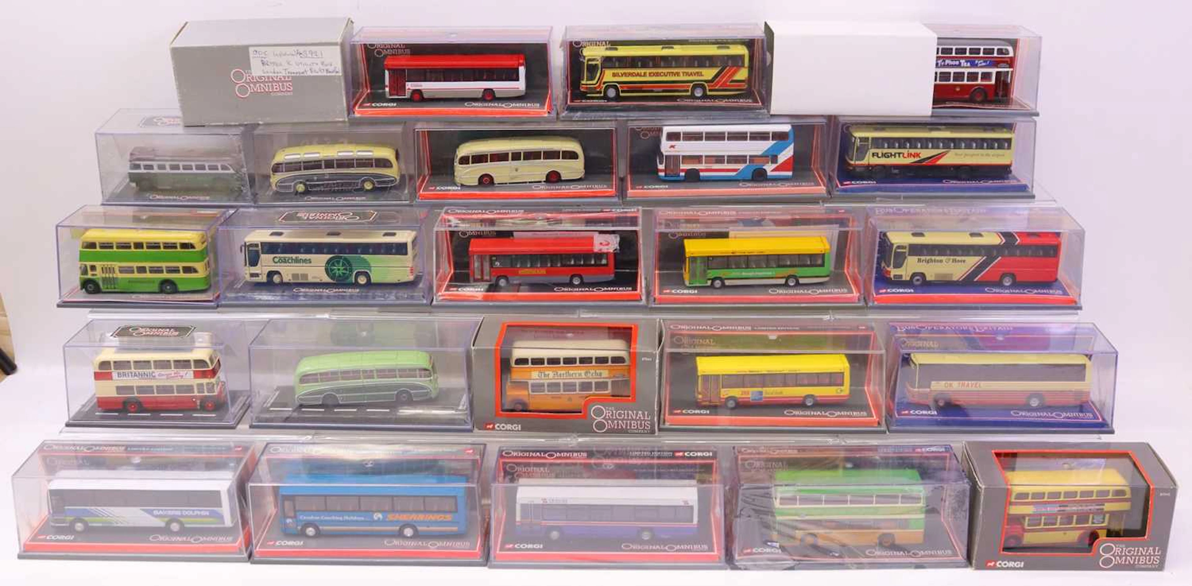 Lot 256 - 24 boxed Corgi Original Omnibus 1/76th scale