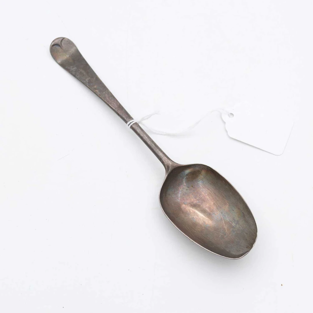 Lot 360 - An early George III silver tablespoon, in