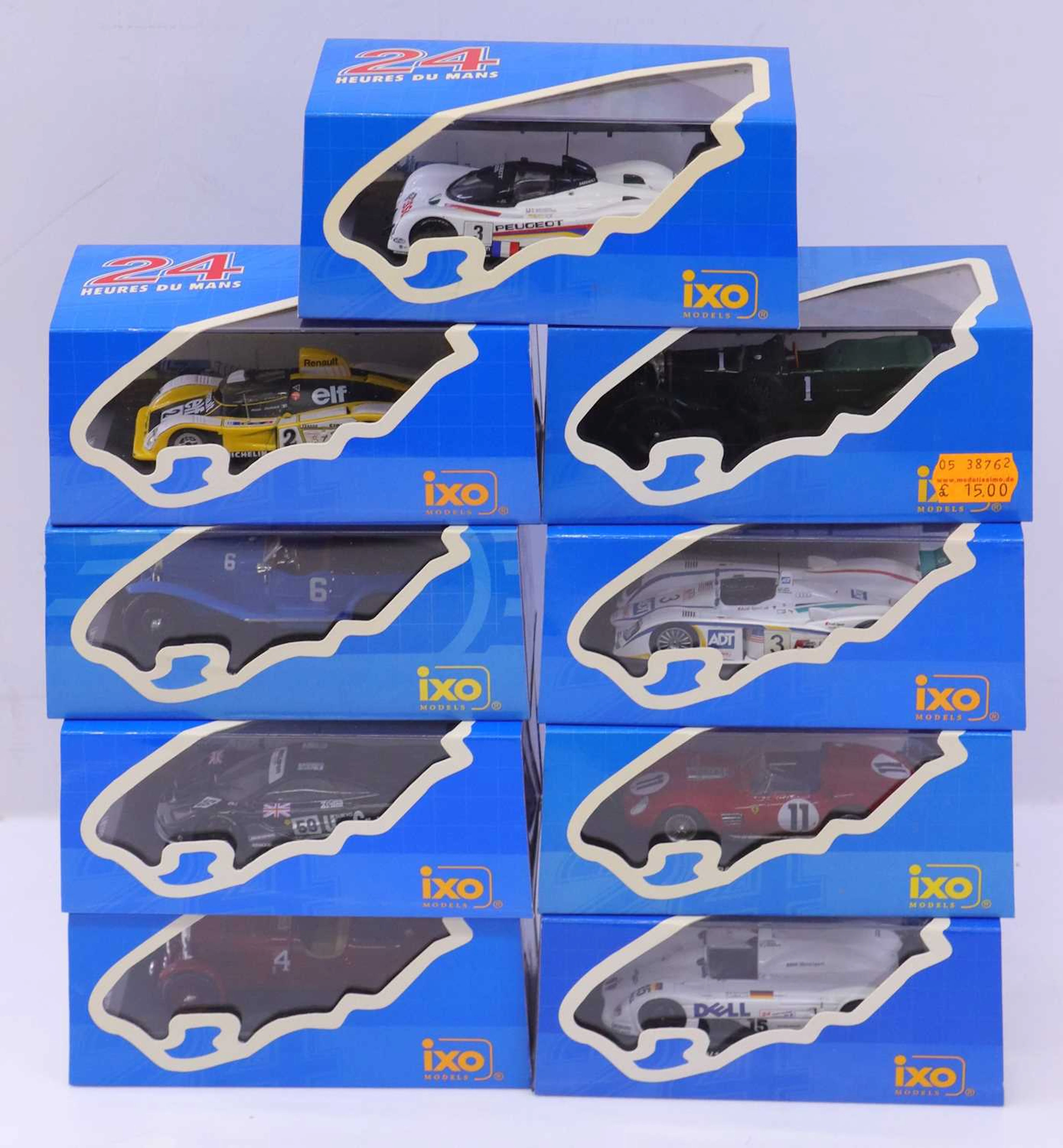 Lot 1922 - Ixo Models 1/43 scale group of 9, 24-hour