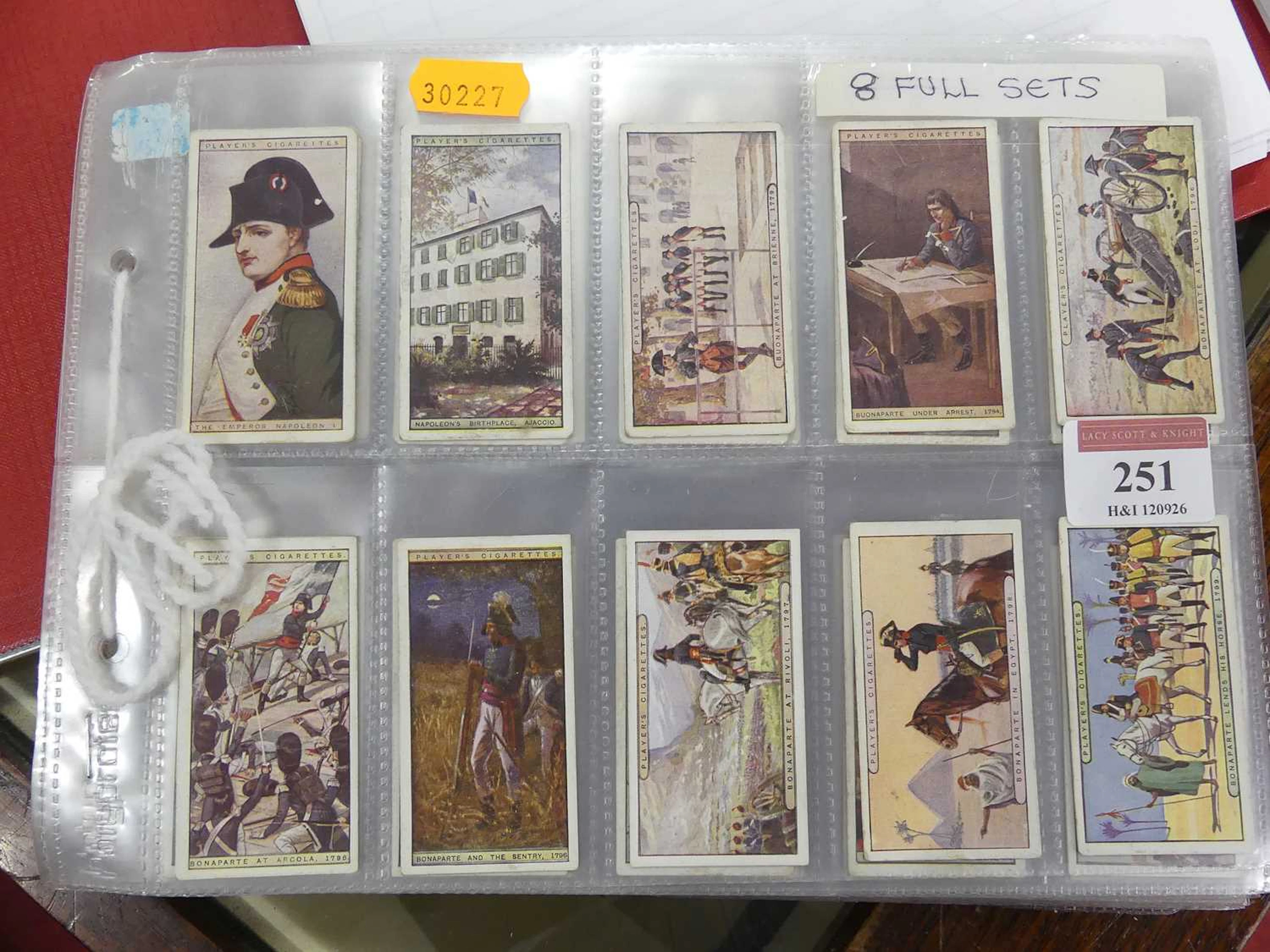 Lot 251 - A collection of cigarette cards, to include