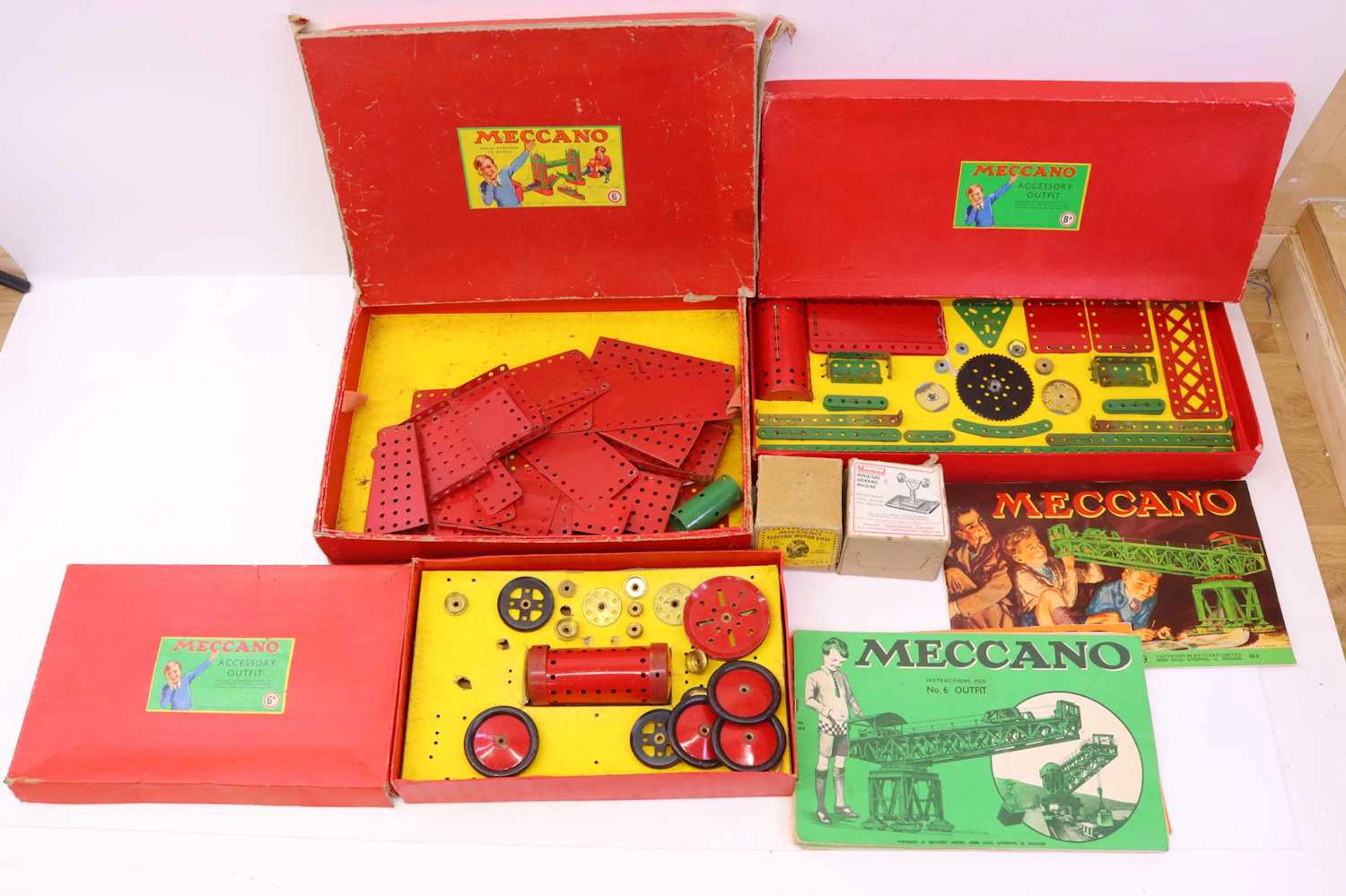 Lot 452 - Three Meccano mid 20th centery outfits all