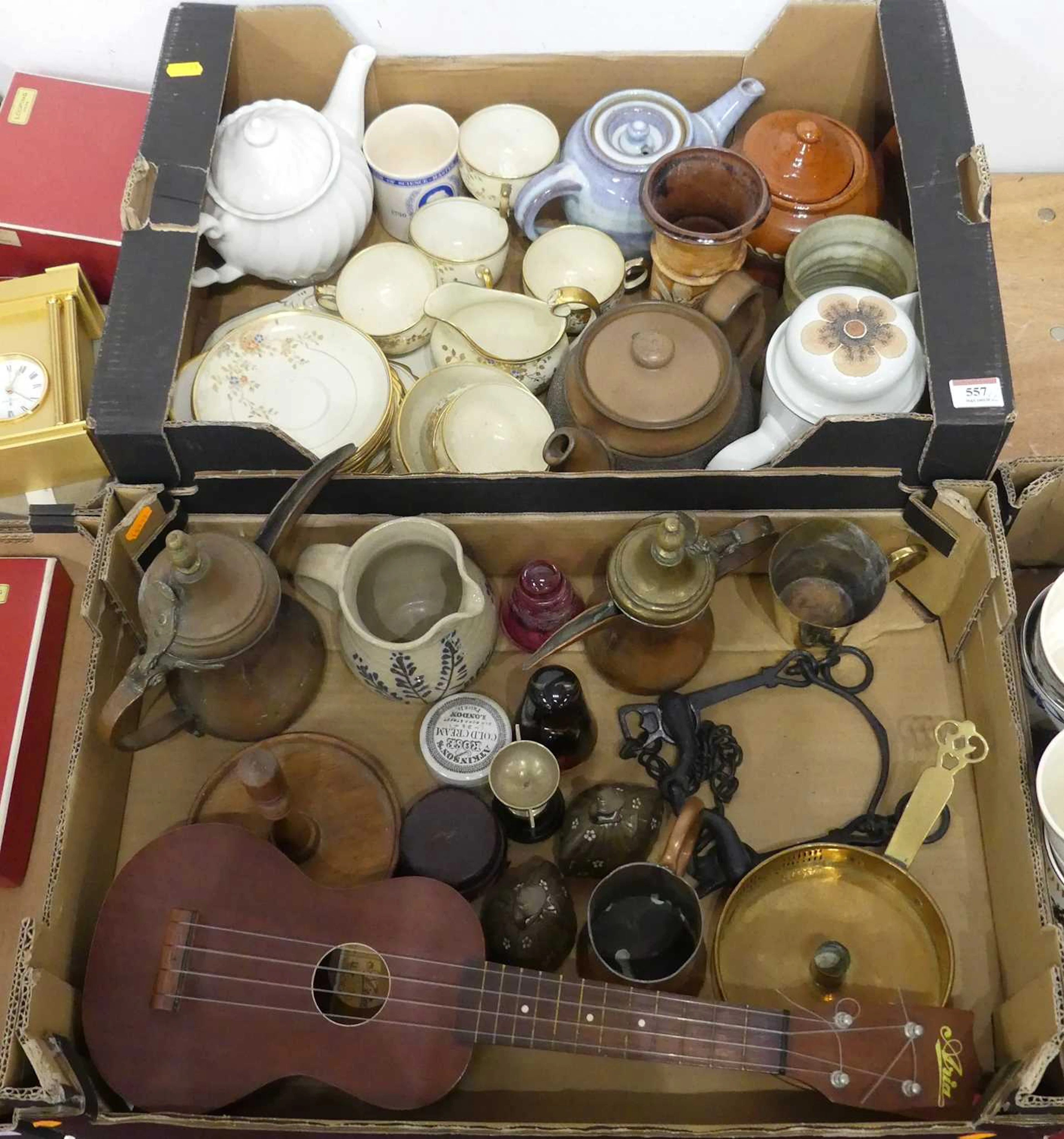 Lot 557 - A collection of items, to include a copper