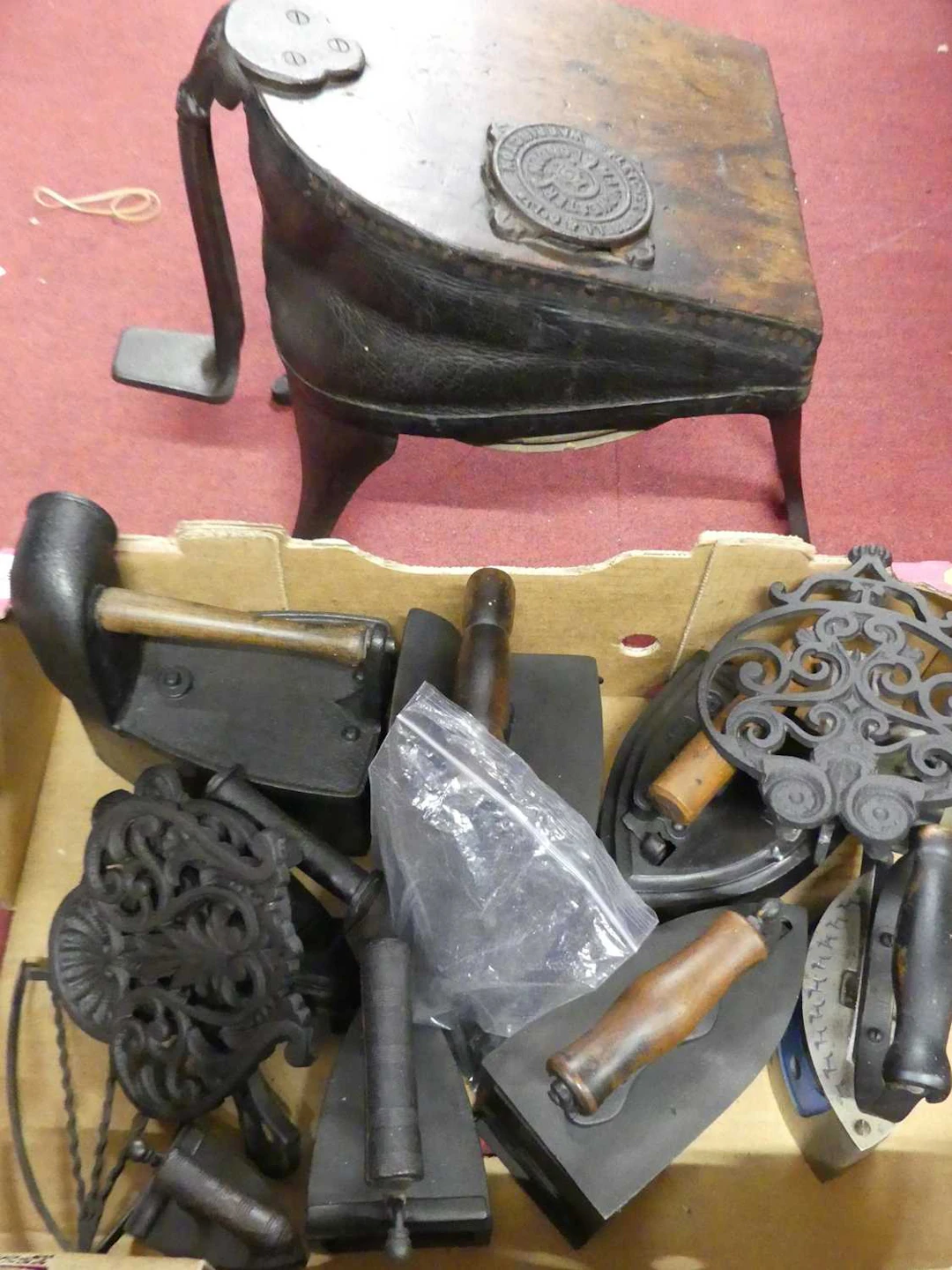 Lot 79 - A collection of flat irons, 19th century and