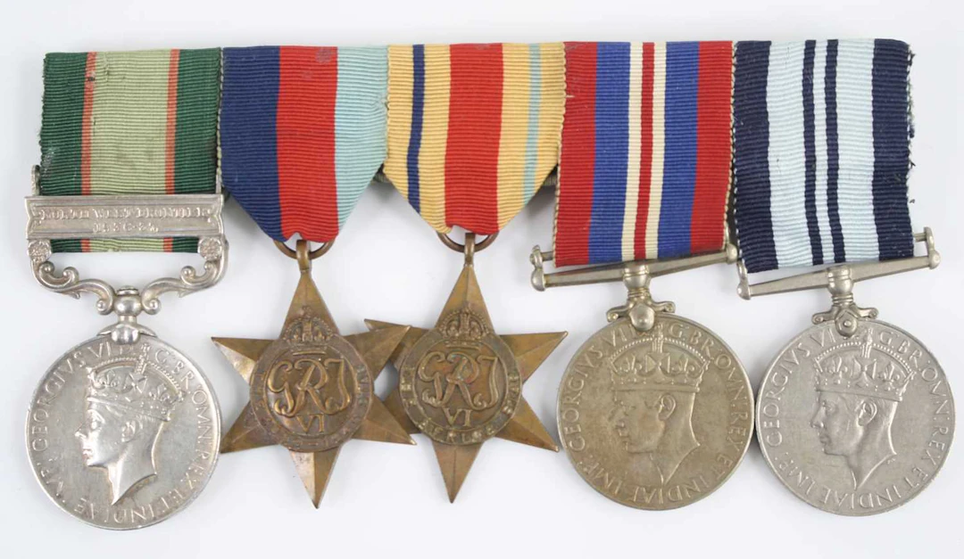Lot 1218 - An Indian Army group of five medals to