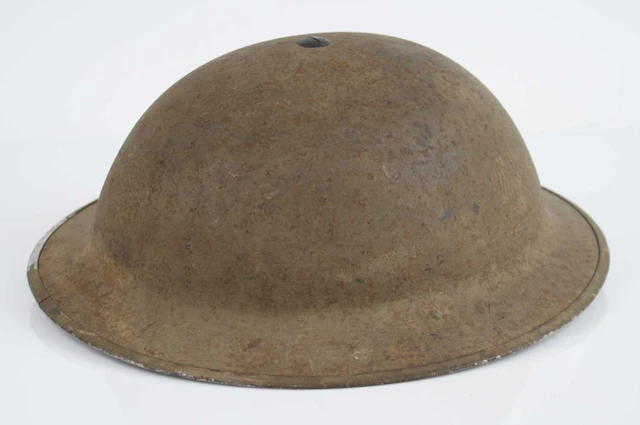 Lot 1209 - A WW II British Mk II Brodie helmet, having