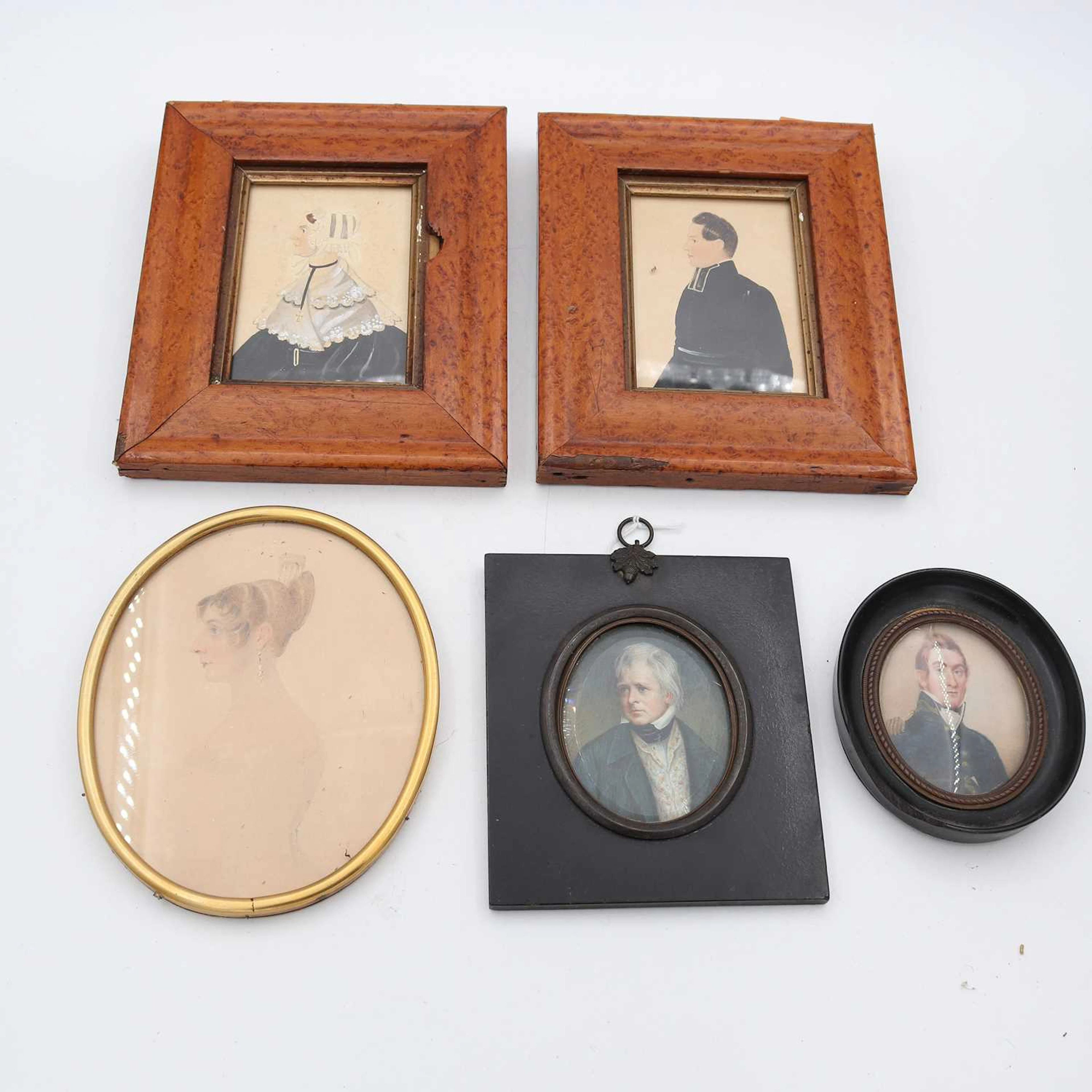 Lot 124 - English School (19th century) - a miniature