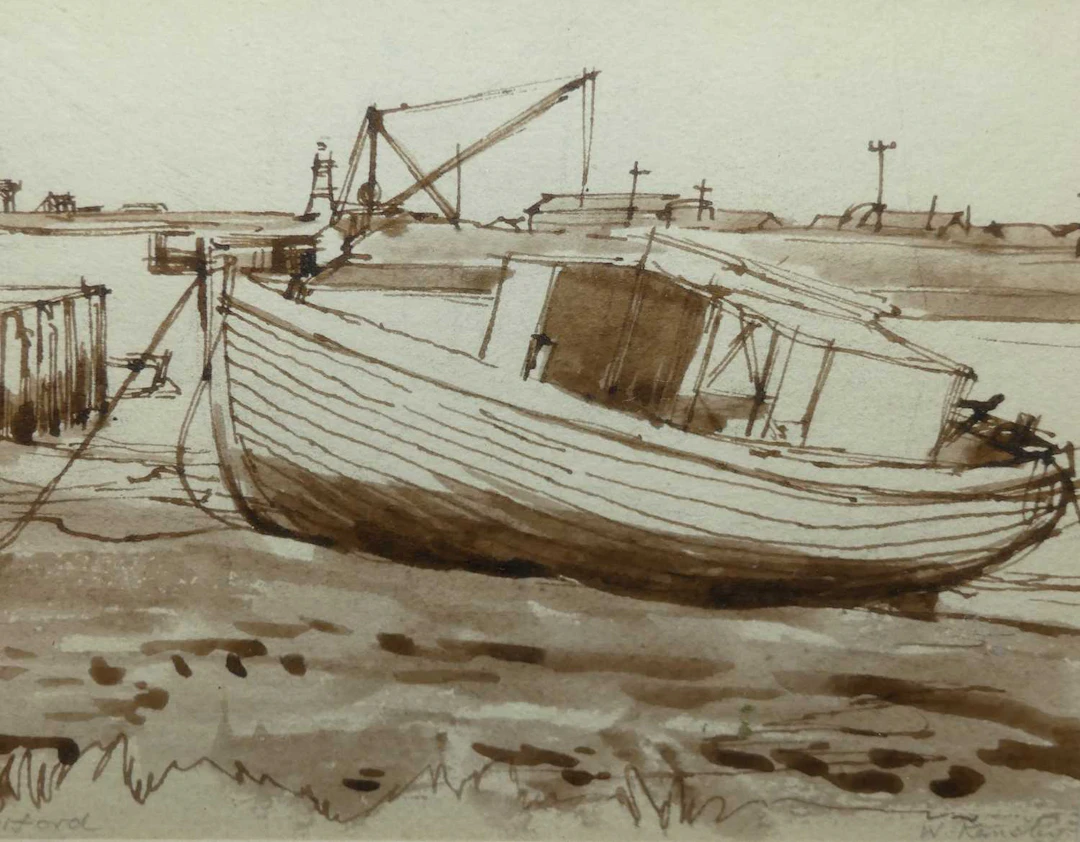Lot 571 - Assorted watercolours to include coastal