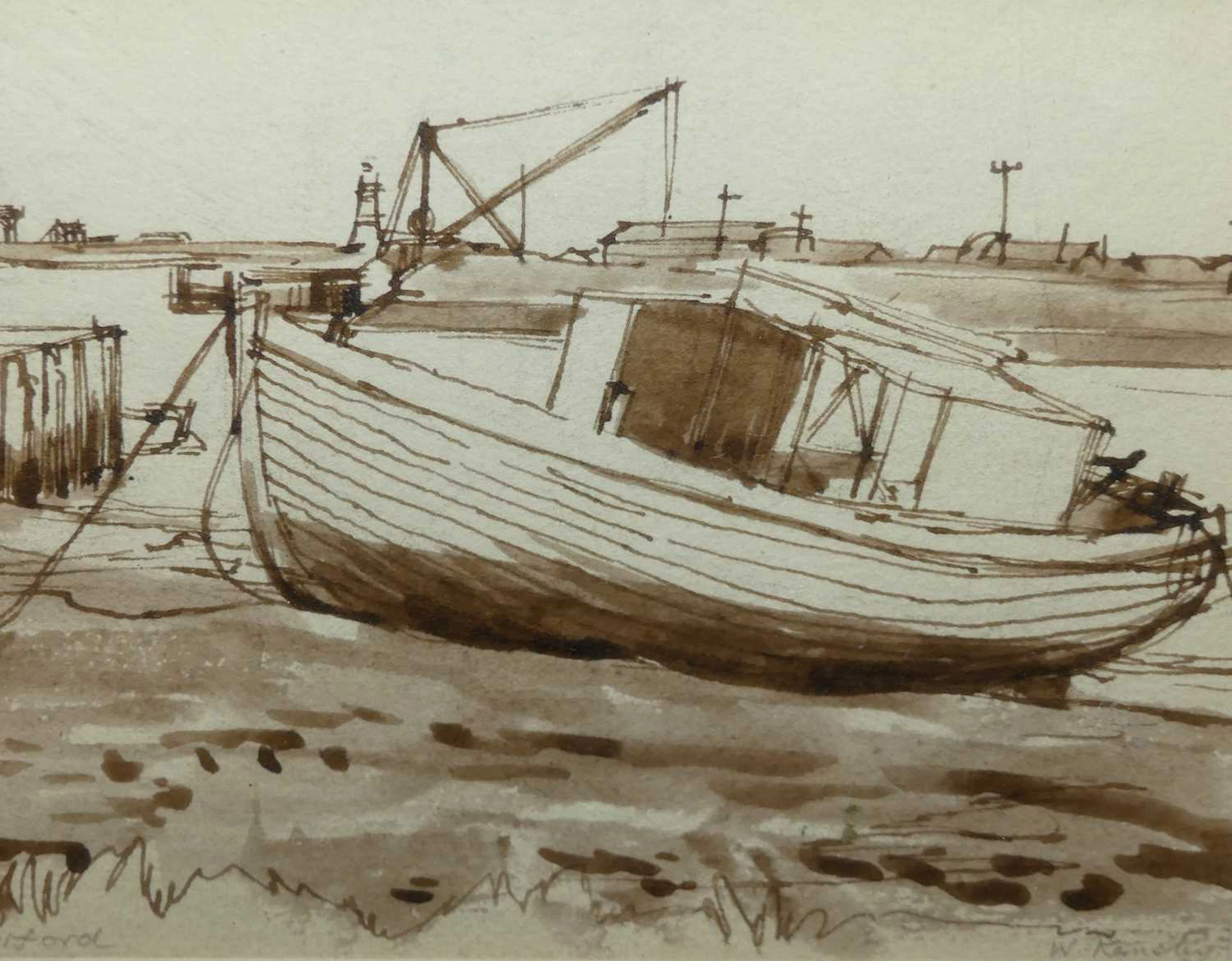 Lot 571 - Assorted watercolours to include coastal